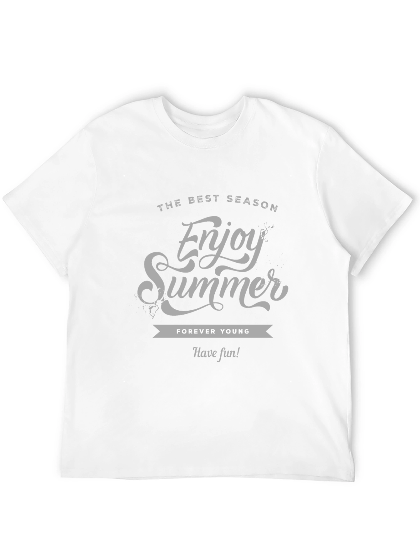 Black Enjoy Summer Graphic Tee - Black Short Sleeve view 12