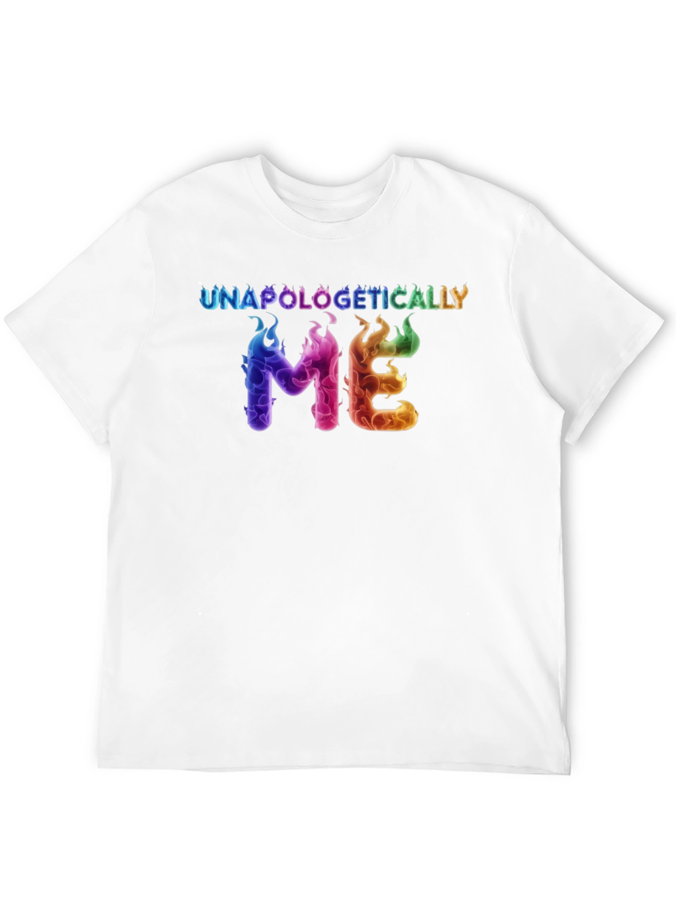 Black Unapologetically Me Rainbow Flame Graphic Tee view 12
