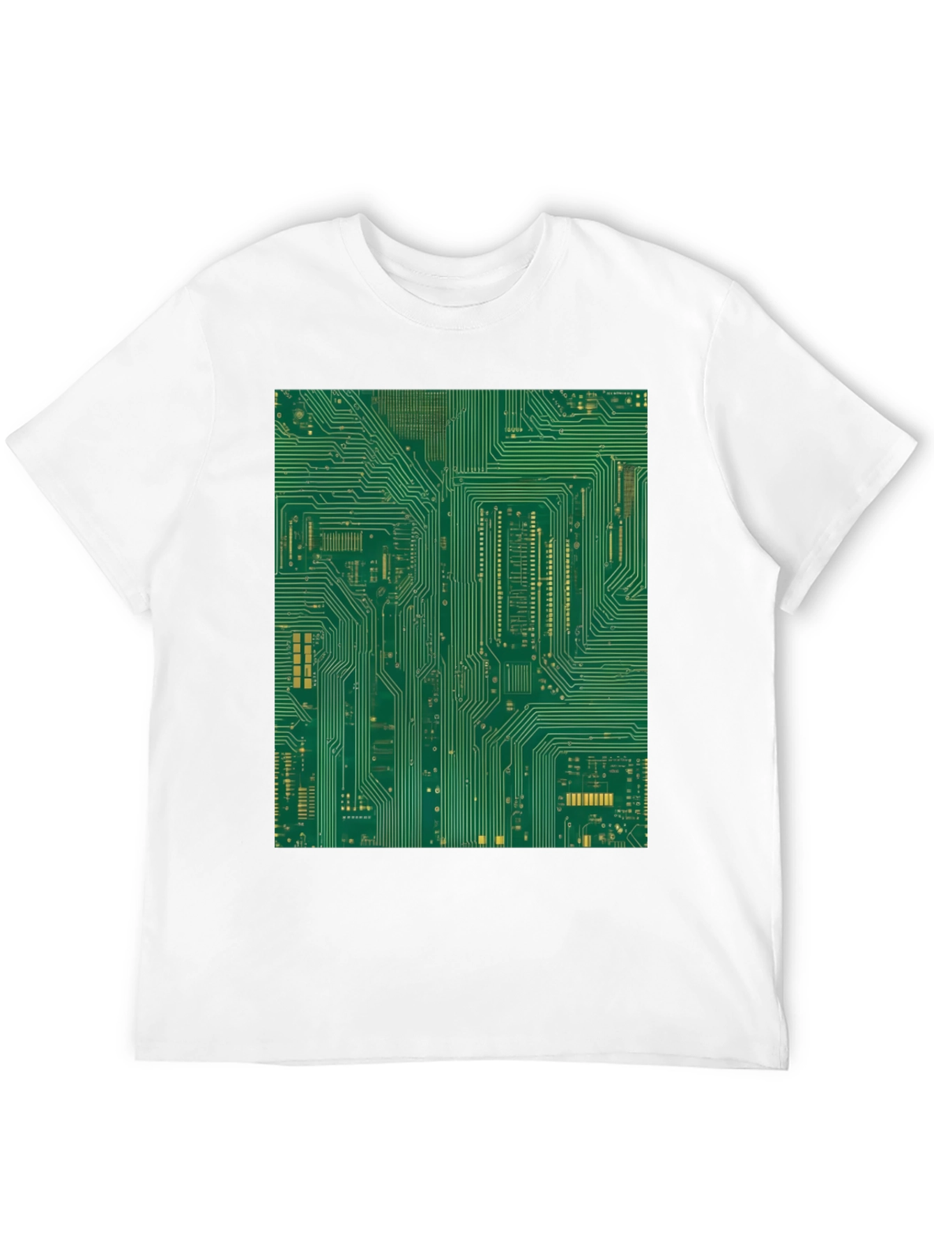 Black Circuit Board Graphic Tee - Black view 12