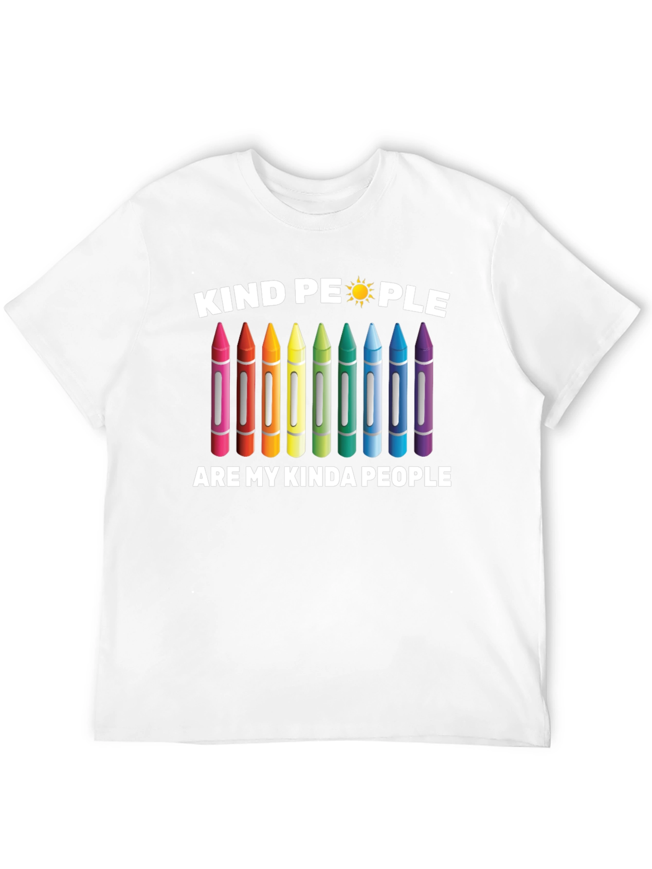 Black Kind People Crayon Graphic T-Shirt view 12