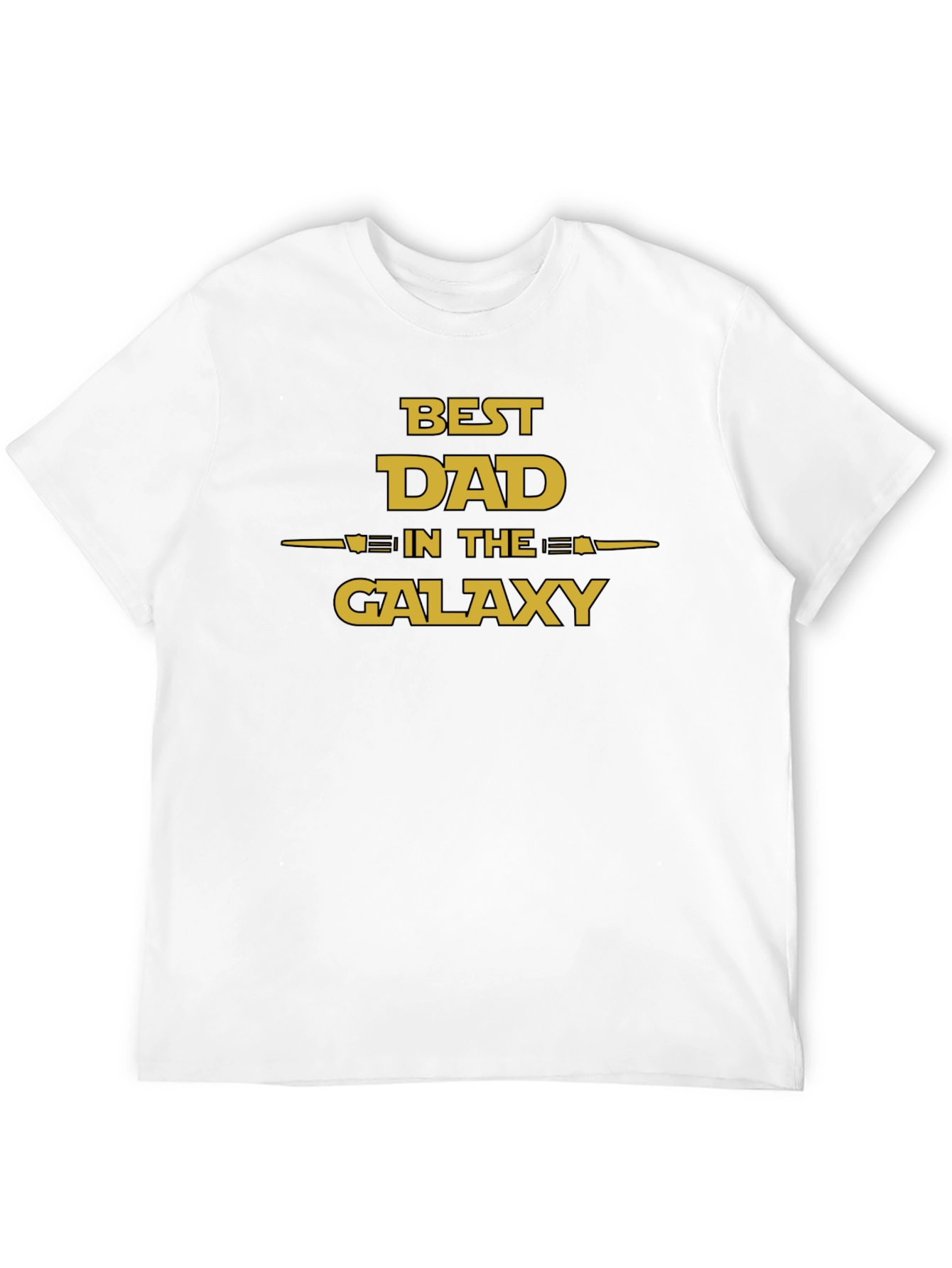 Black Best Dad in the Galaxy T-Shirt - Father's Day Gift view 12