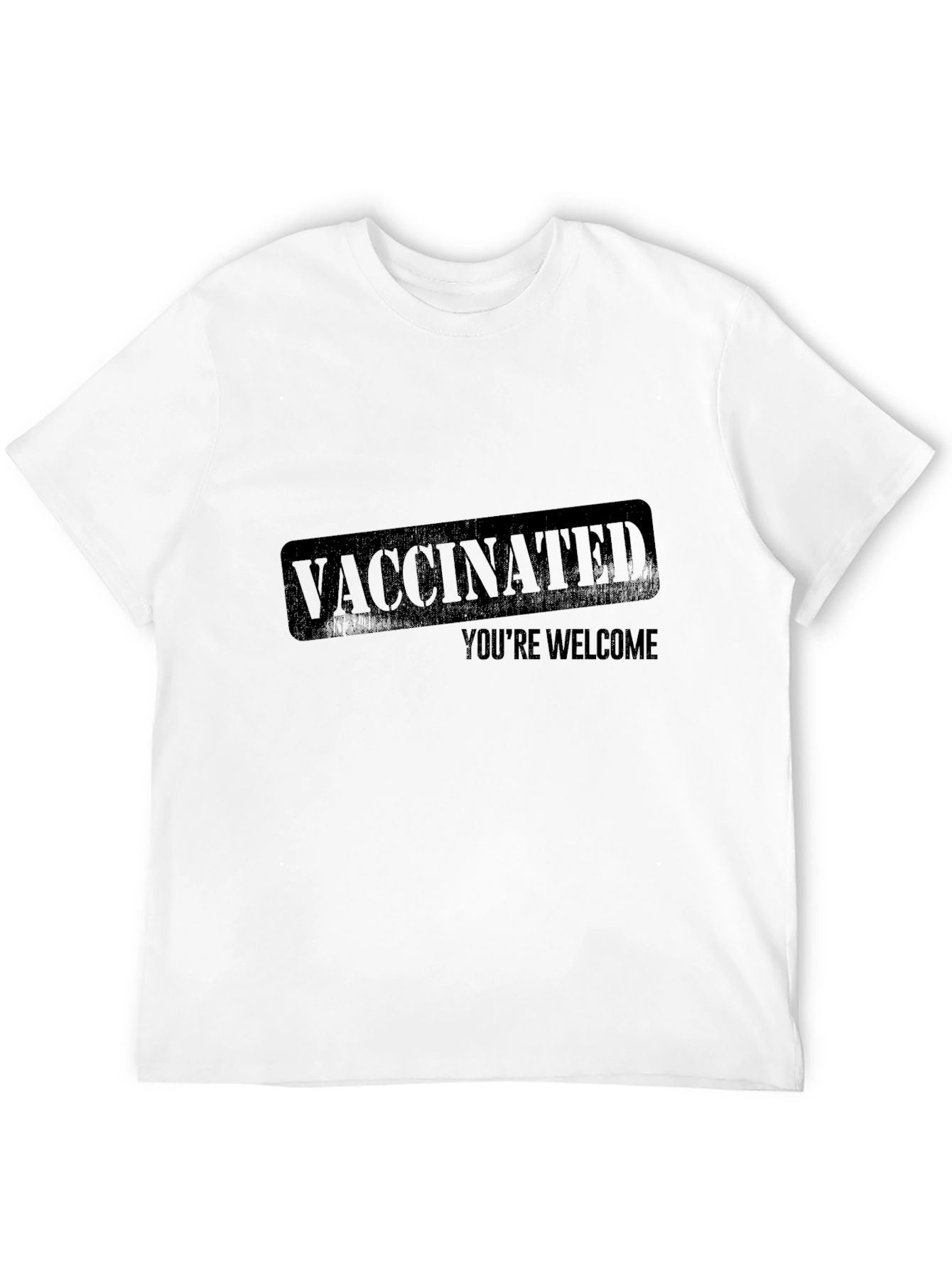 Black Vaccinated You're Welcome T-Shirt view 12