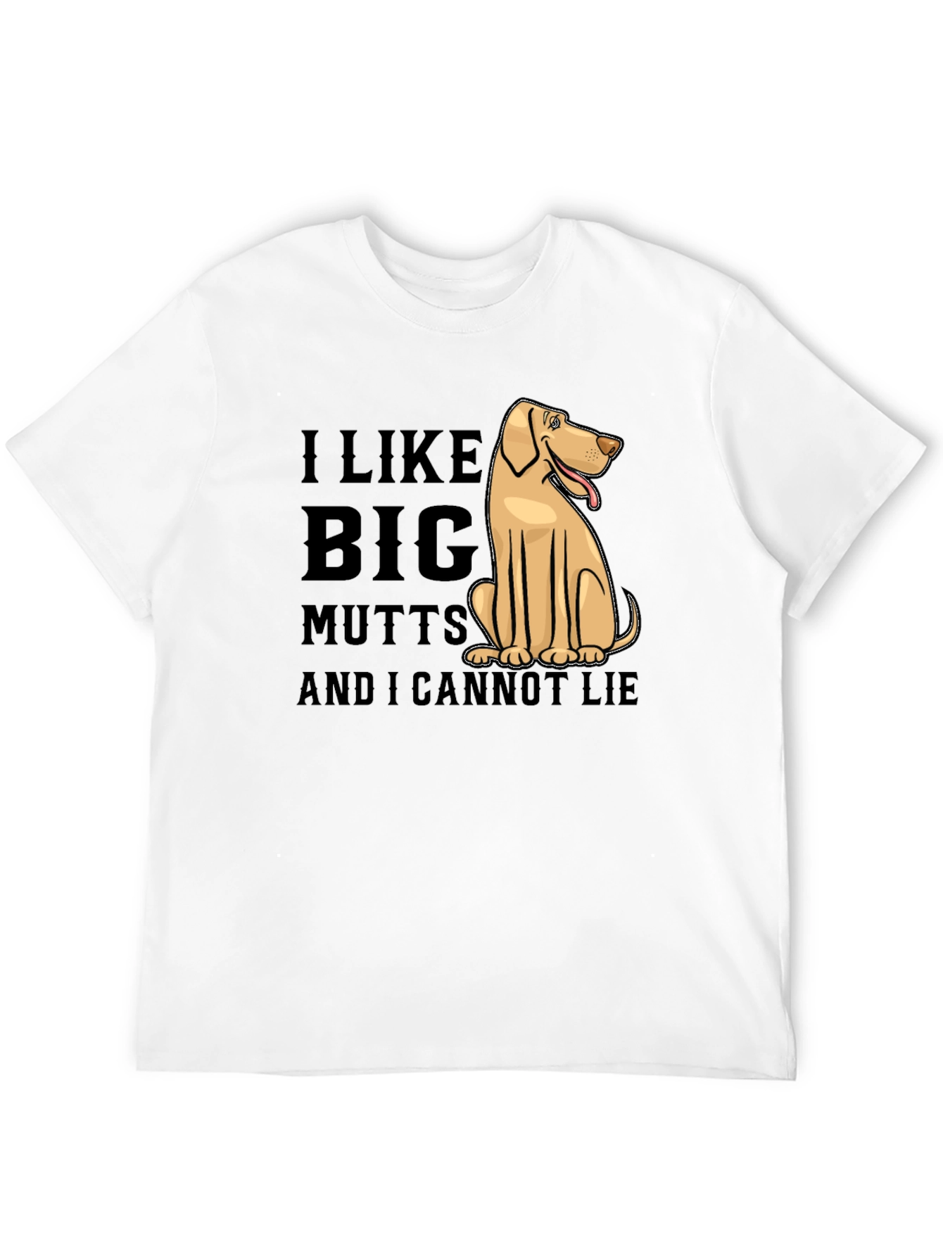 Black I Like Big Mutts Funny Dog T-Shirt view 12