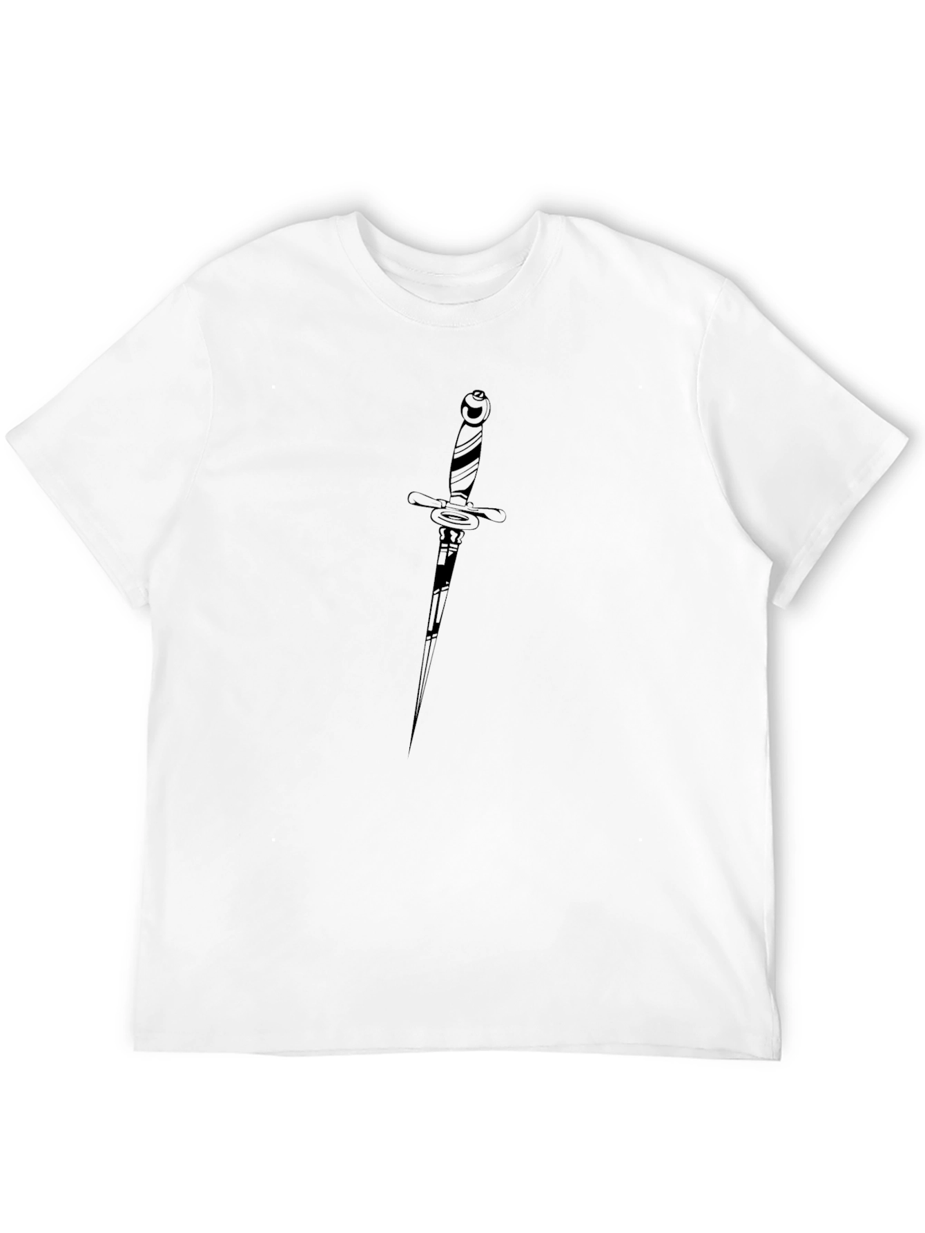 Black Dagger Graphic Tee - Classic Black Cotton view 12