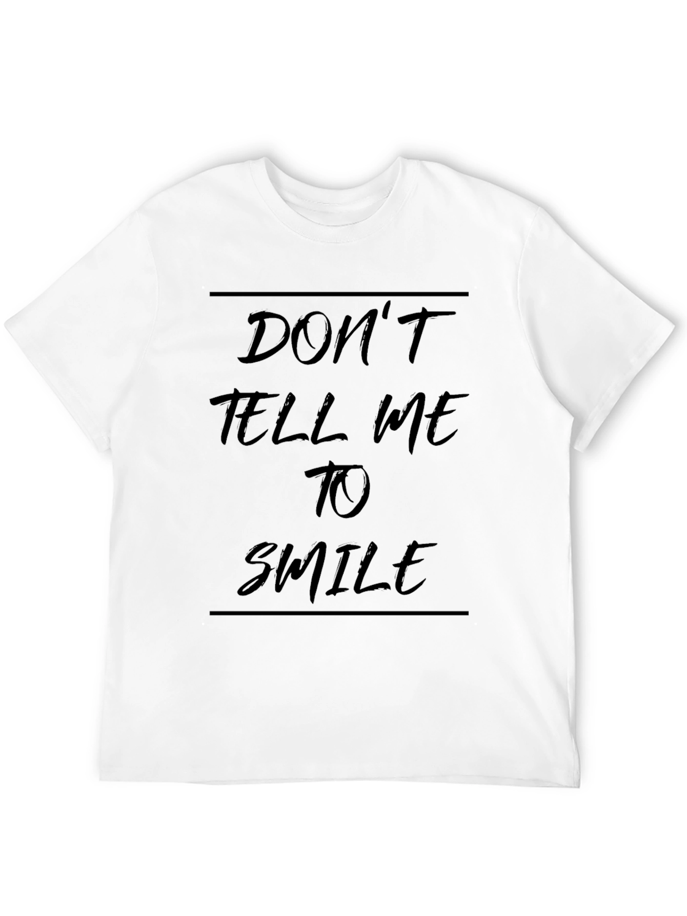 Black Don't Tell Me To Smile Black Graphic Tee view 12