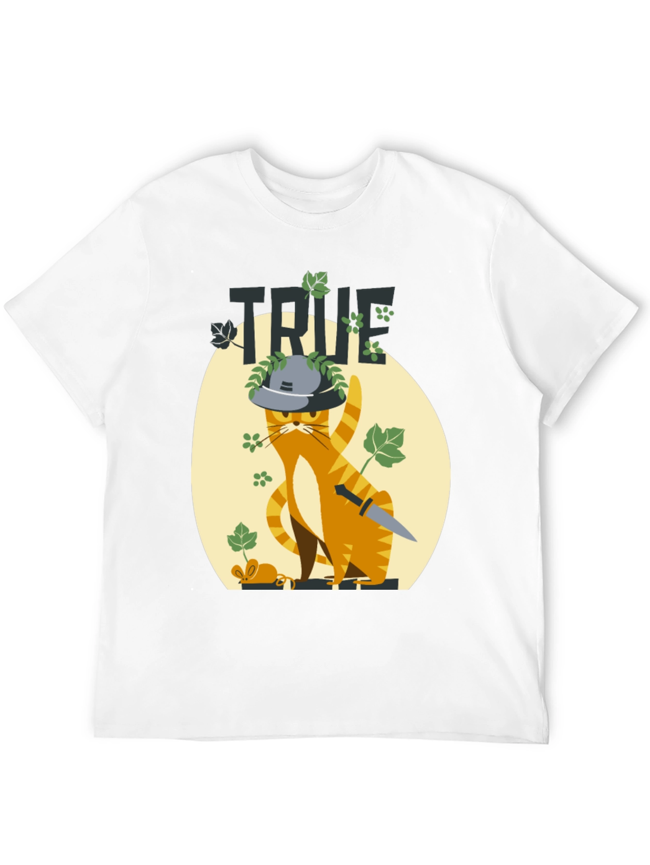 Black True Detective Cat Graphic Tee view 12