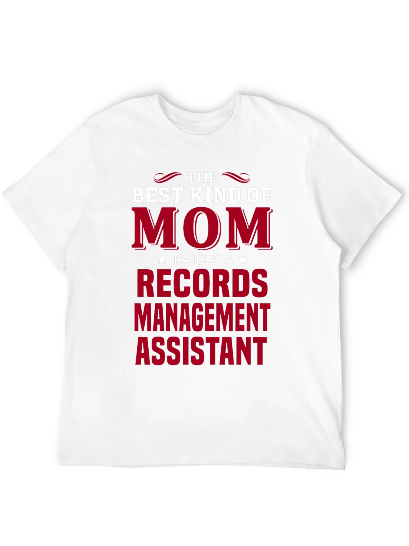 Black Best Kind of Mom Records Management Assistant T-Shirt view 12
