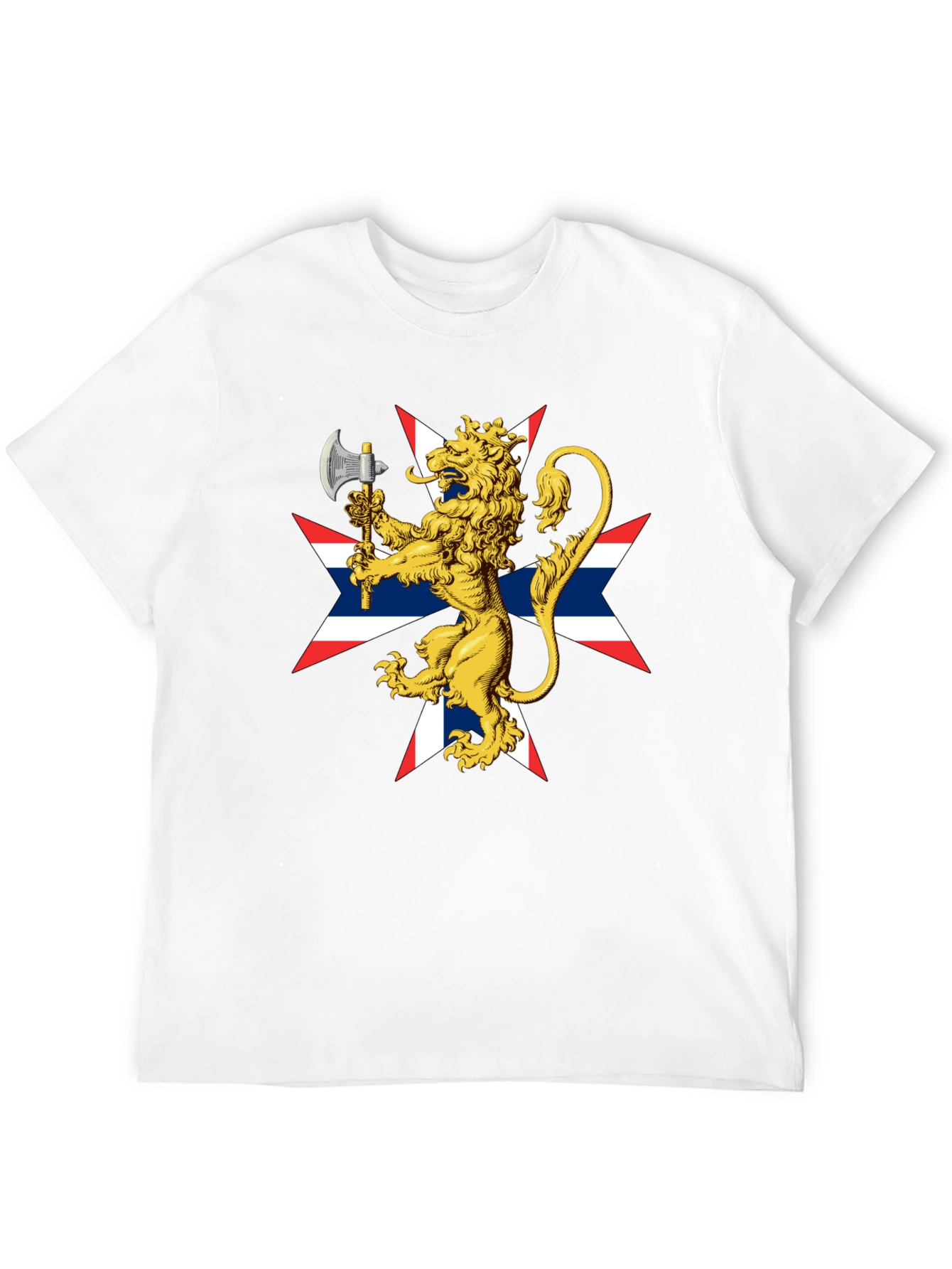 Black Lion Rampant Axe Black T-Shirt view 12