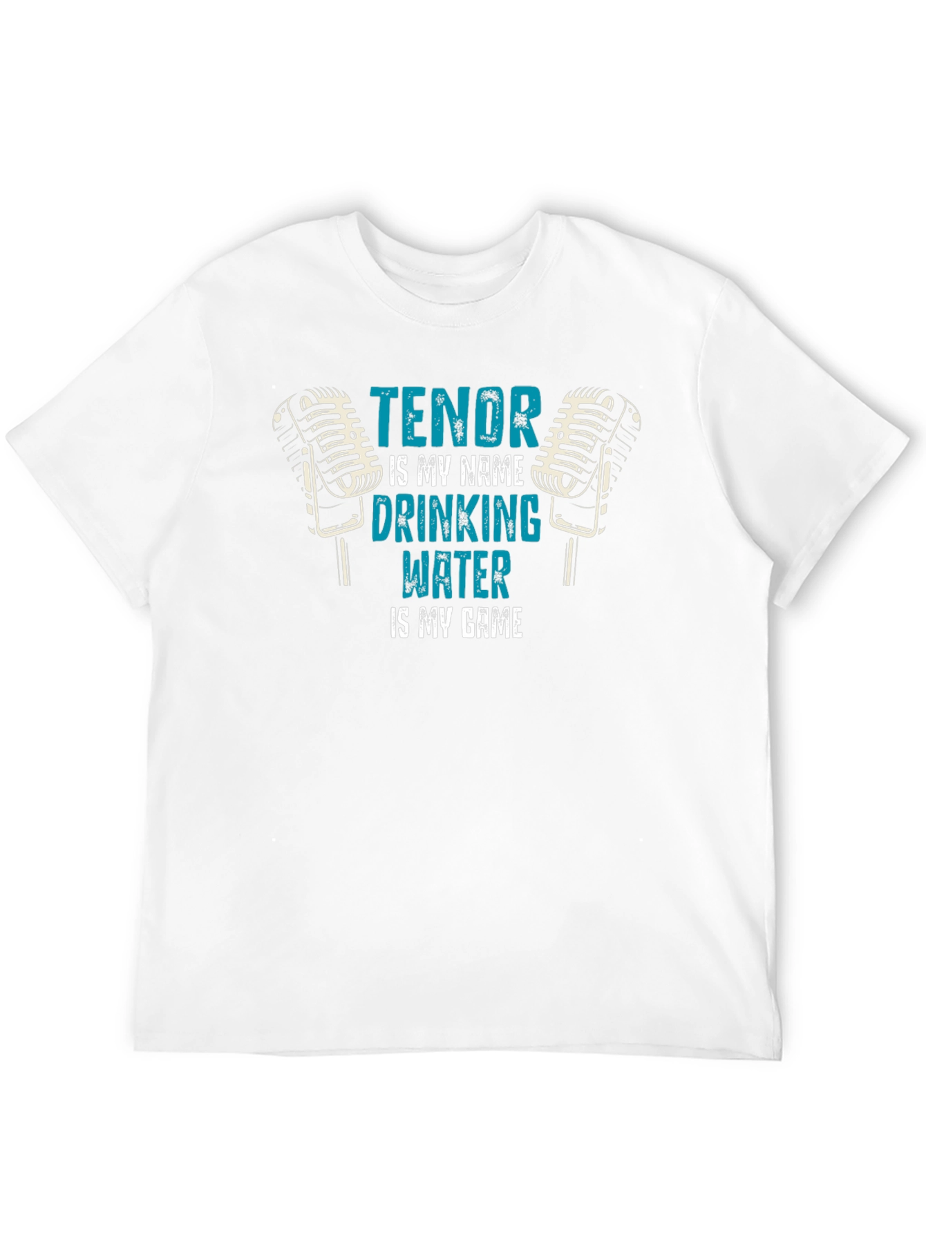 Black Tenor Singer Water Drinking T-Shirt view 12