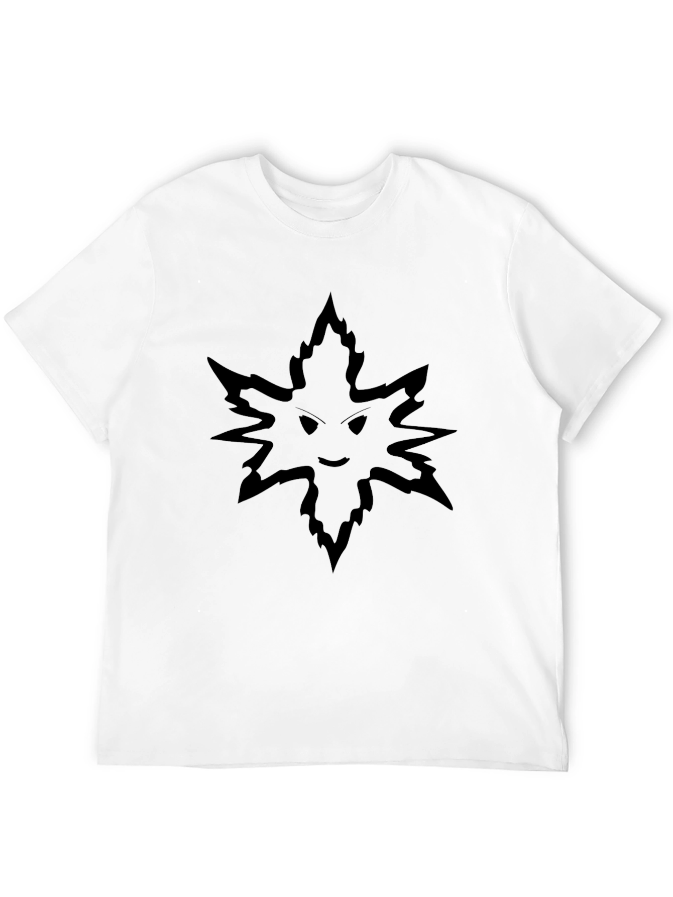 Black Men's Black Graphic Tee - Leaf Monster view 12