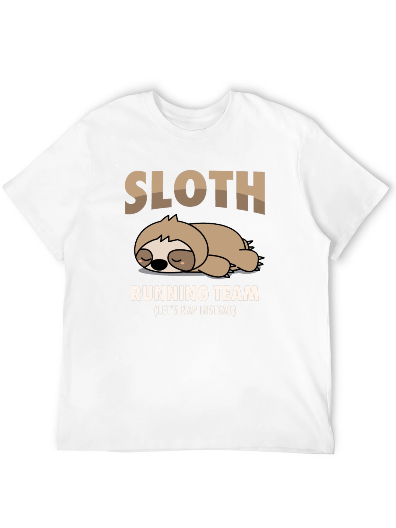 Black Sloth Running Team T-Shirt - Funny Nap Time Tee view 12