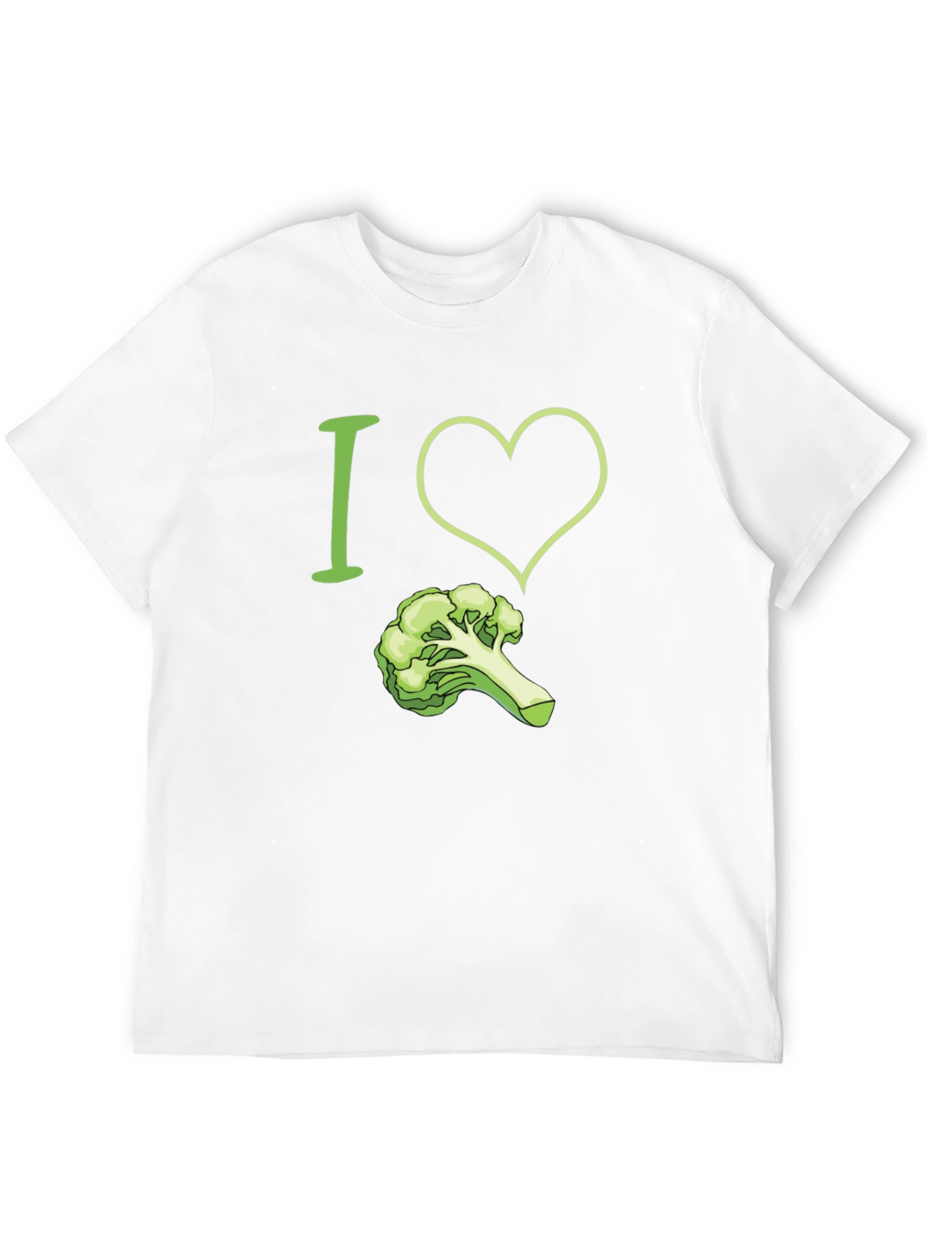 Black I Love Broccoli T-Shirt - Funny Vegan Tee view 12