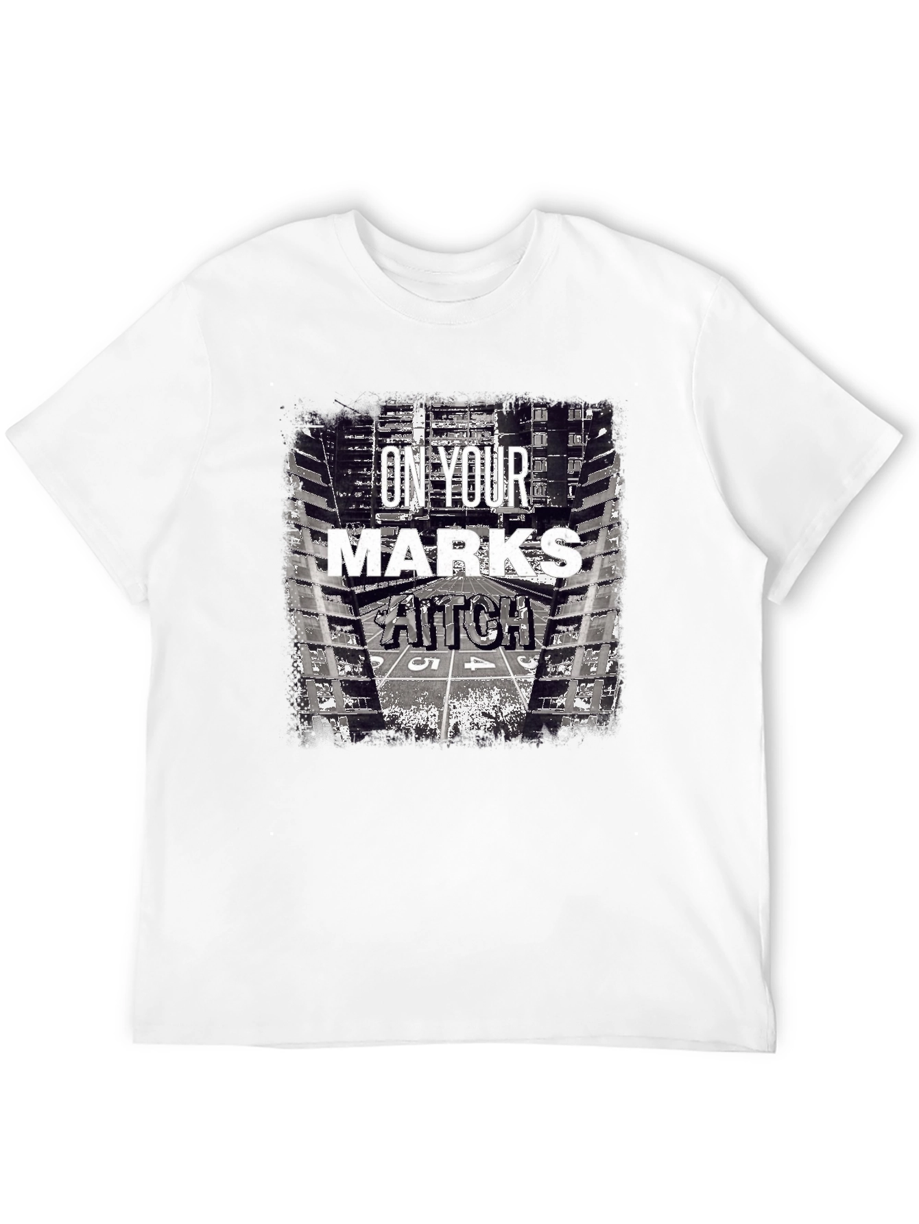 Black On Your Marks Aitch Graphic T-Shirt - Black view 12