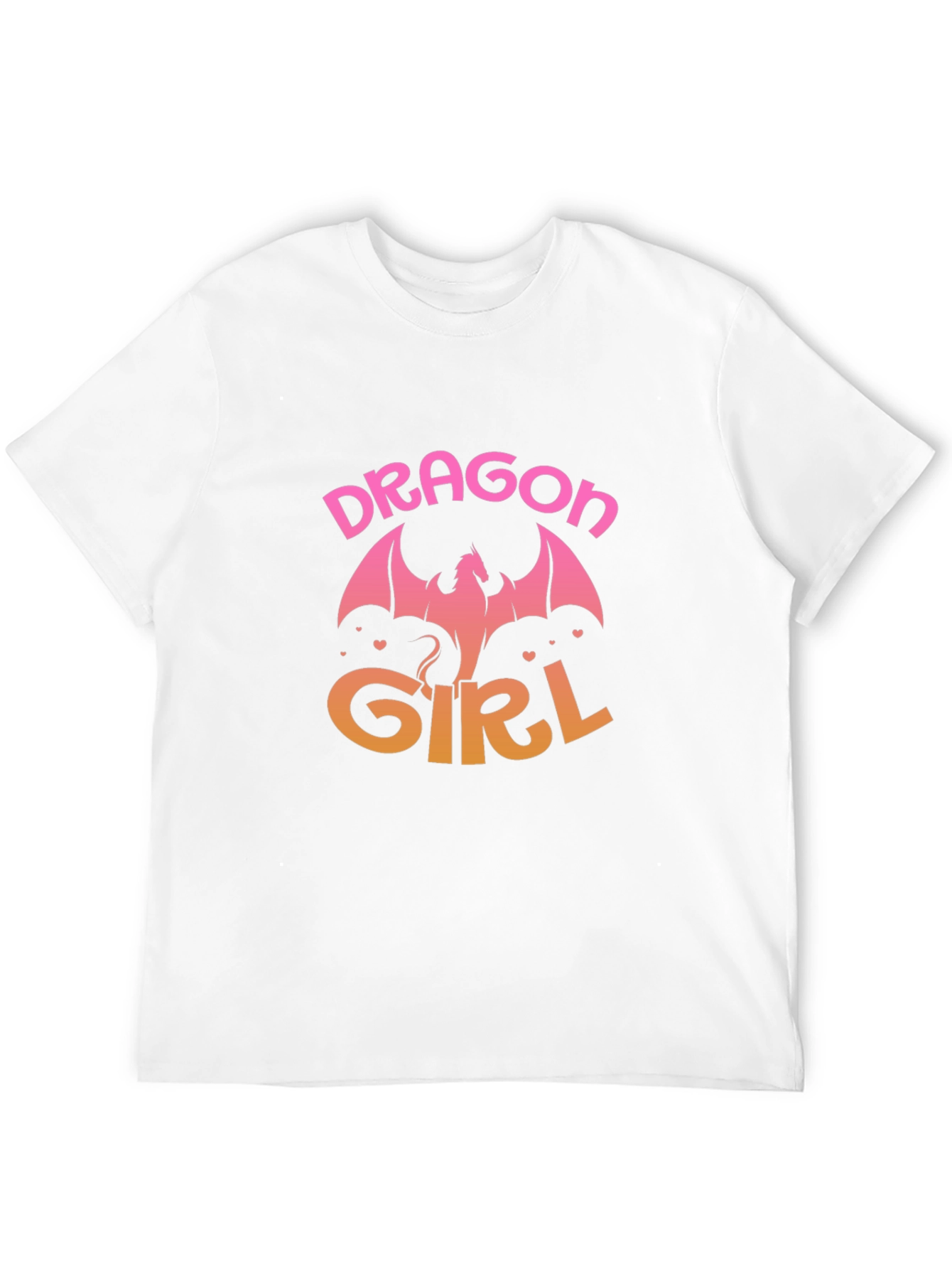 Black Dragon Girl Graphic Print Black T-Shirt view 12