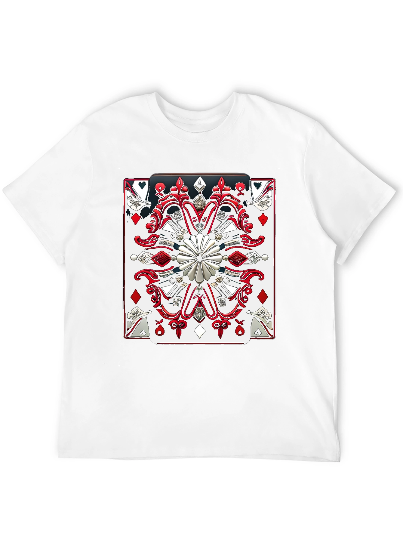 Black Playing Card Graphic Tee - Bold & Unique Design view 12