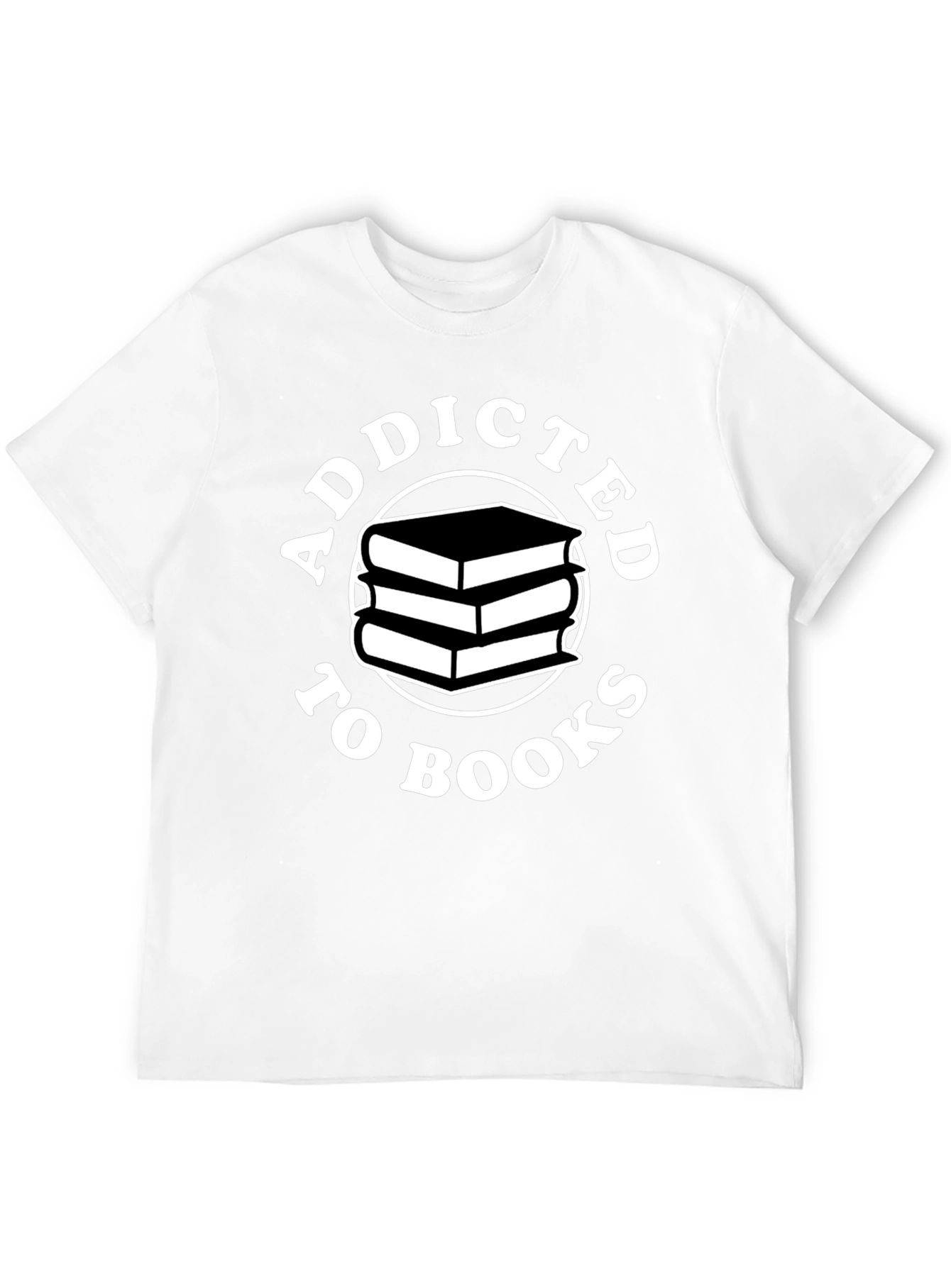 Black Addicted to Books T-Shirt view 12