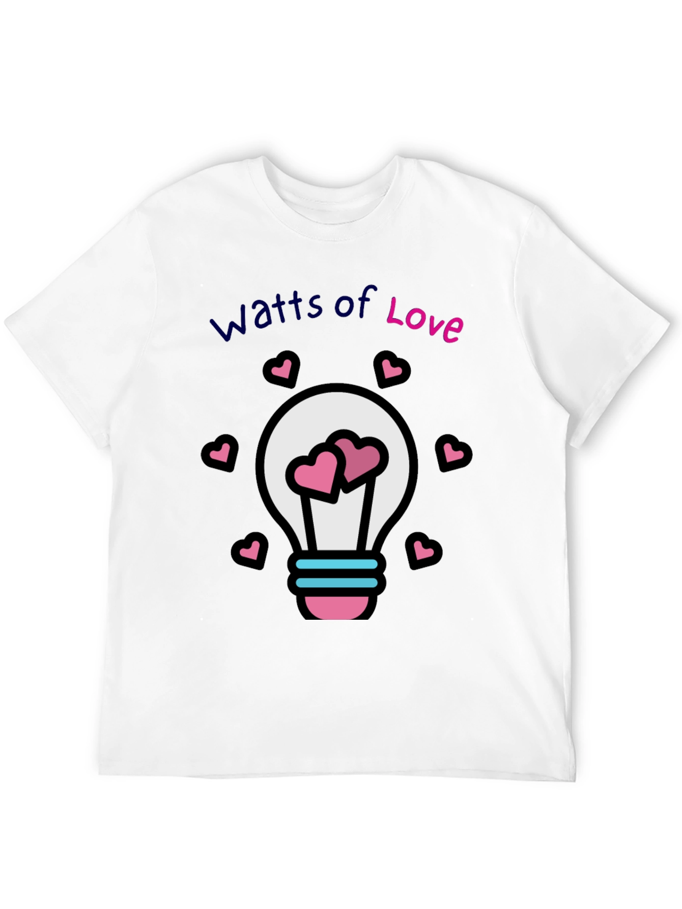 Black Watts of Love T-Shirt view 12