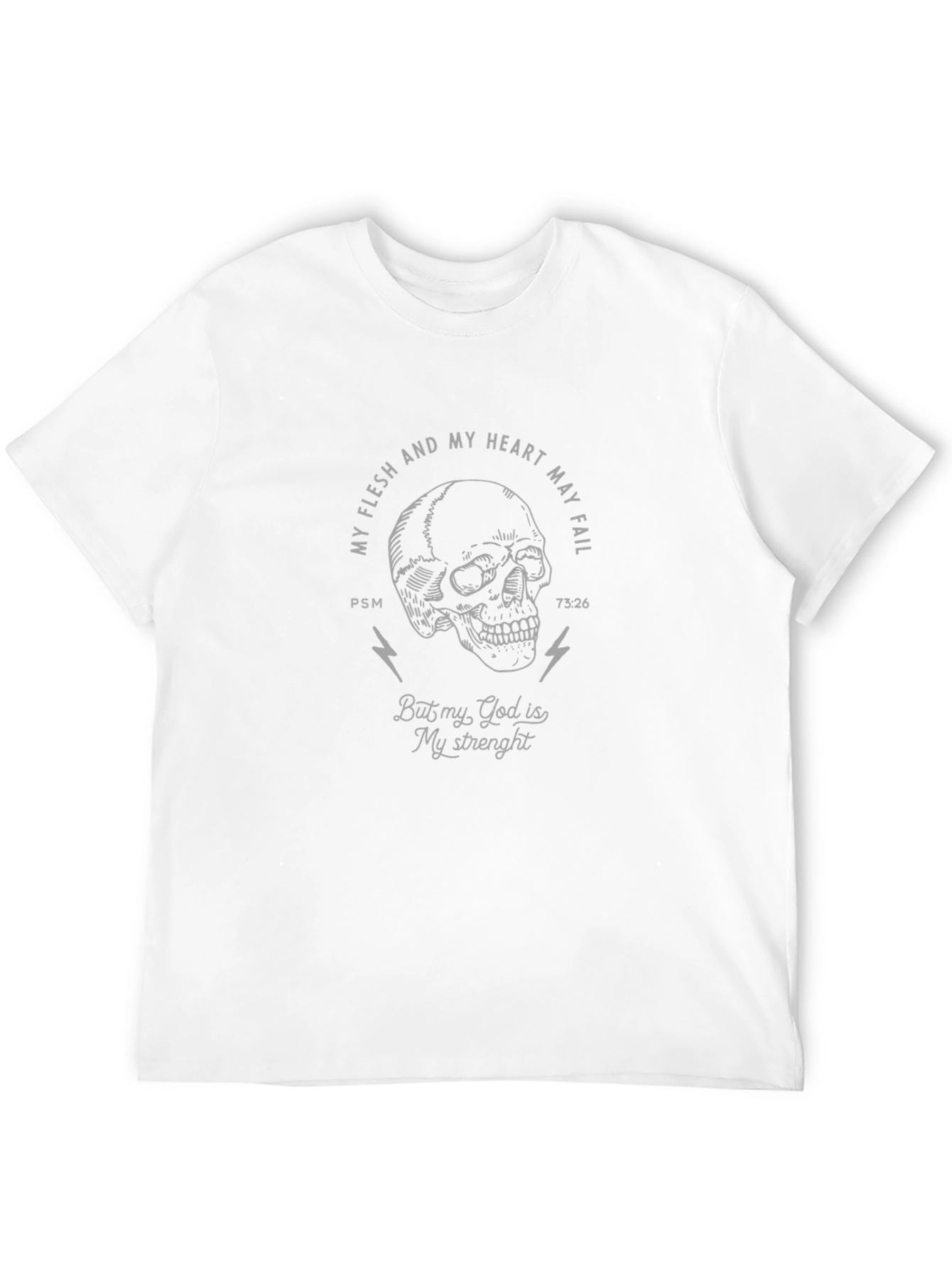 Black Skull Graphic T-Shirt - Christian Inspired Design view 12