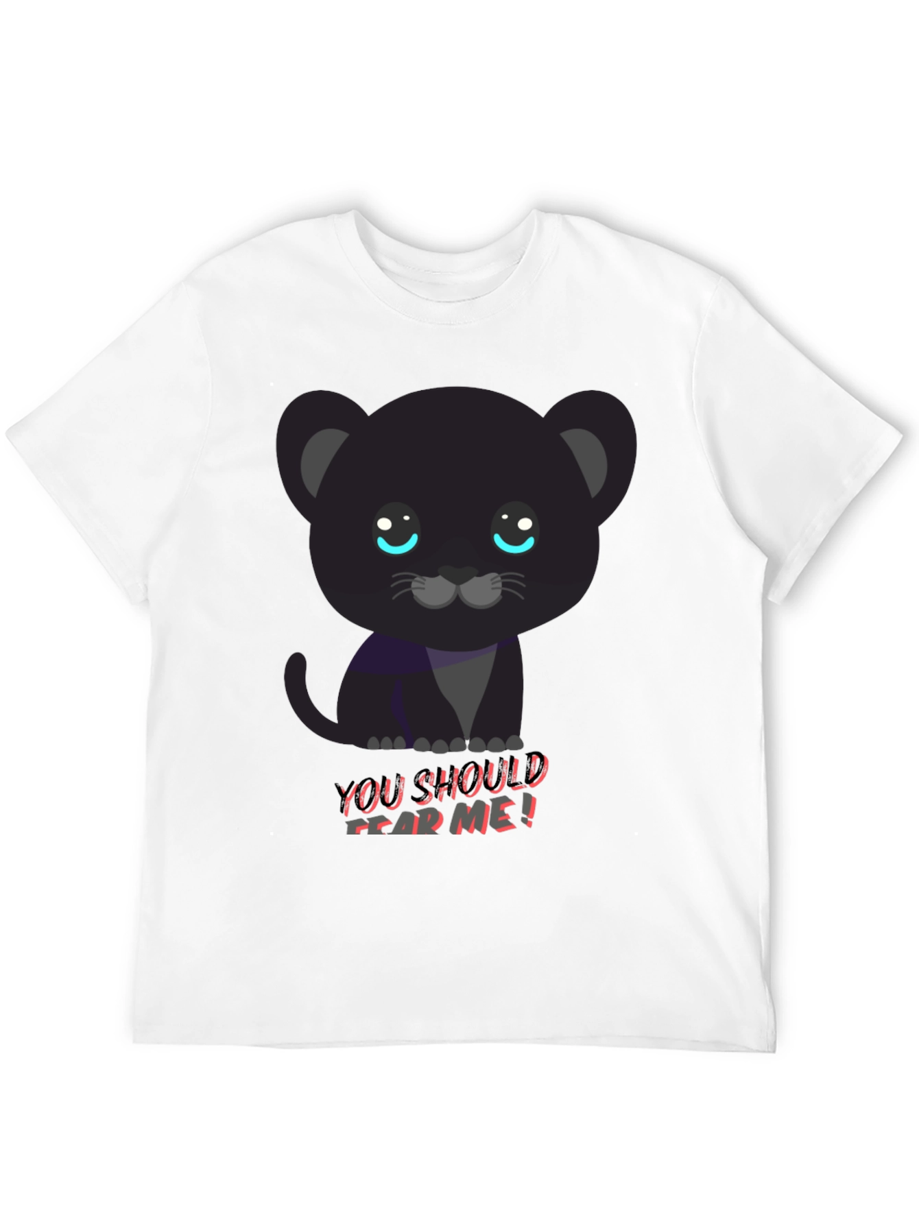 Black Cute Black Panther Tee - You Should Fear Me! view 12