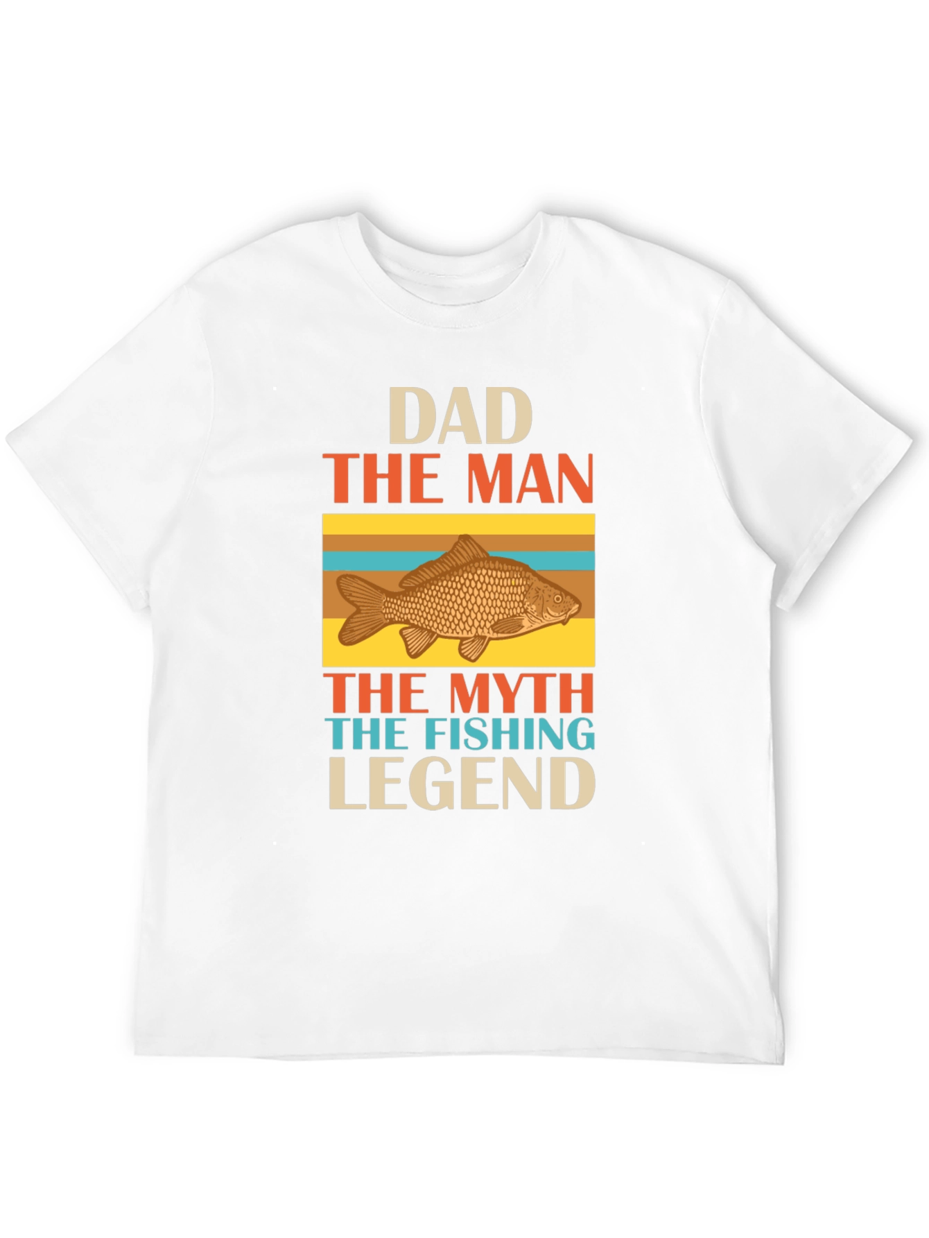 Black Dad Fishing Legend Graphic T-Shirt view 12