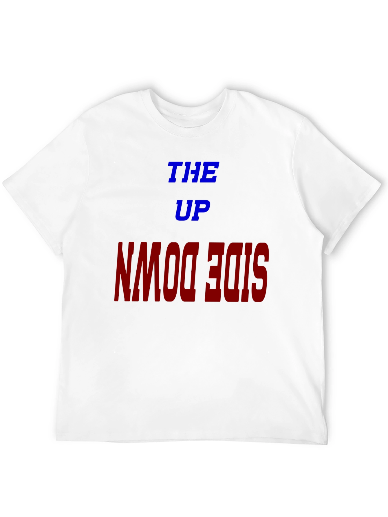 Black The Up Upside Down Graphic Tee - Trendy Unisex T-Shirt view 12