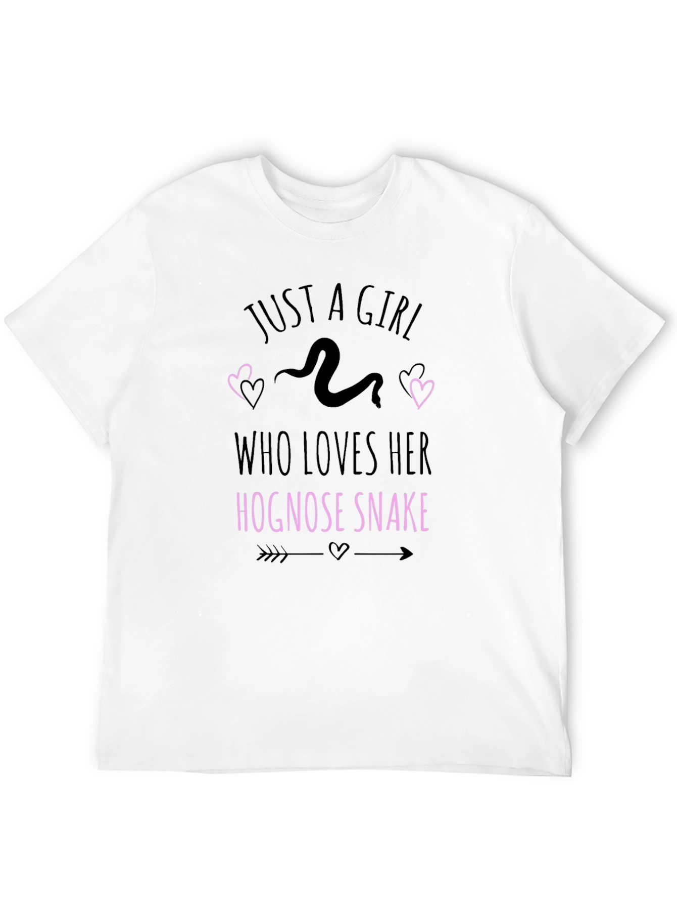 Black Hognose Snake Lover T-Shirt - Just A Girl Who Loves Her Snake Tee view 12