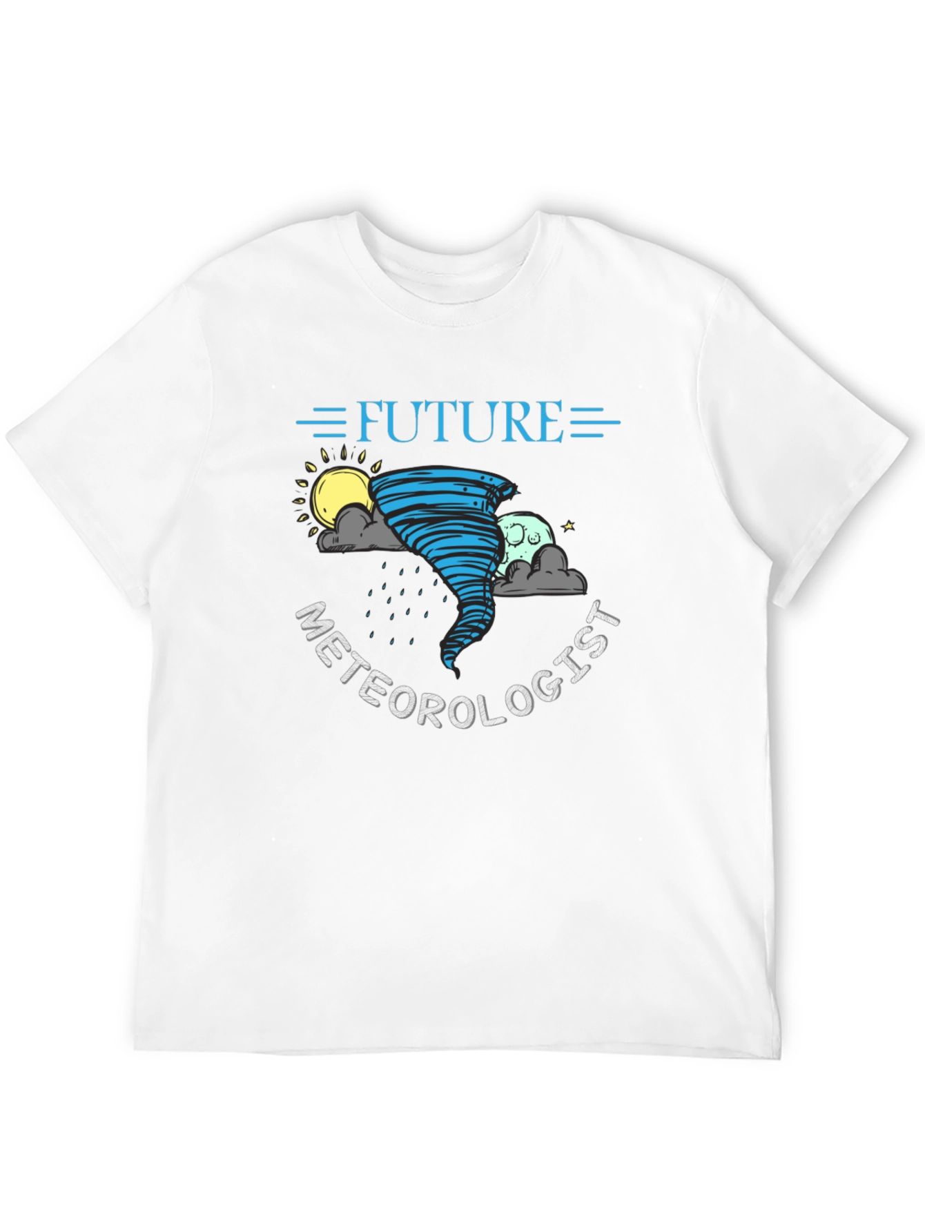 Black Future Meteorologist T-Shirt - Weather Science Tee view 12