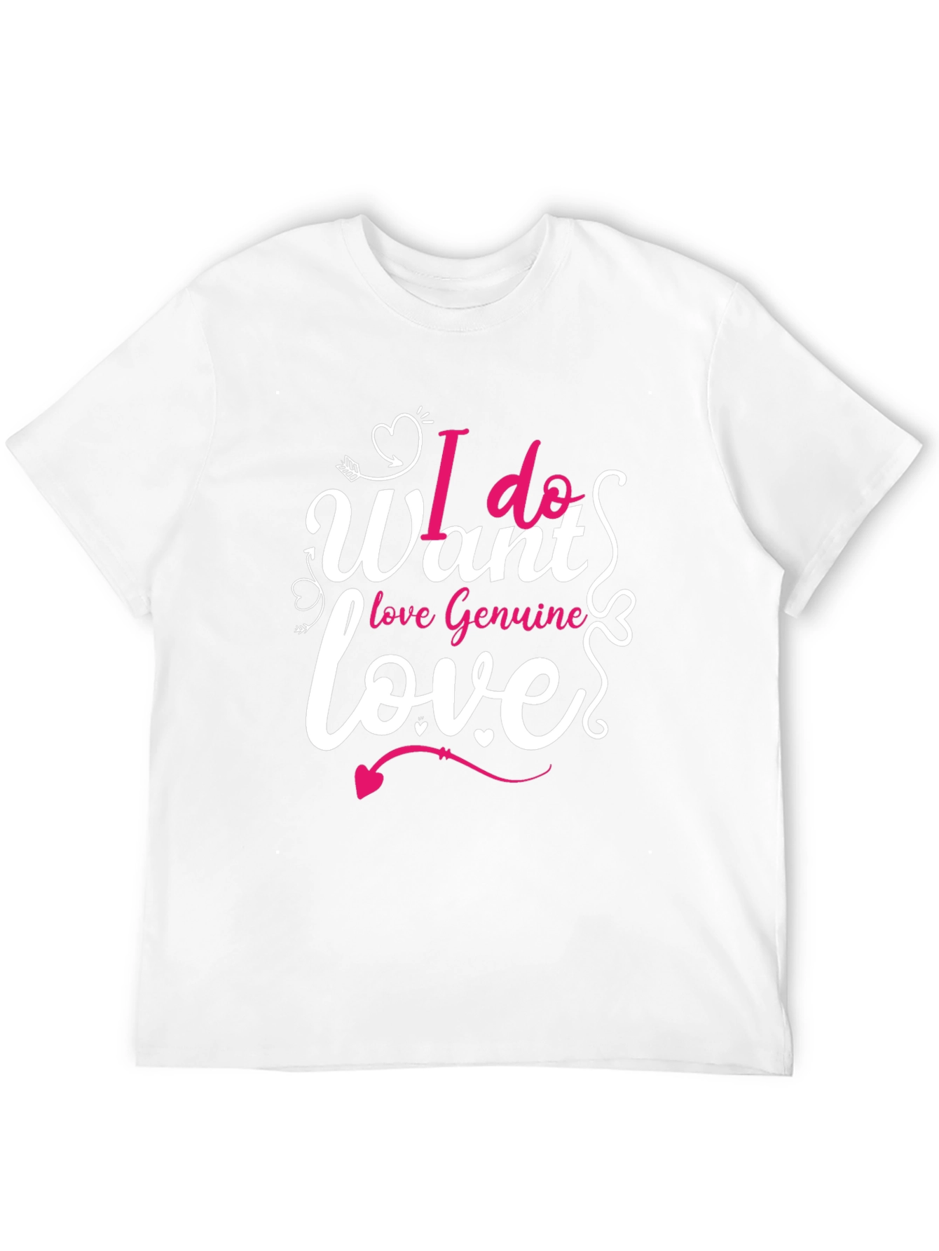 Black I Want Love T-Shirt - Valentine's Day Gift view 12