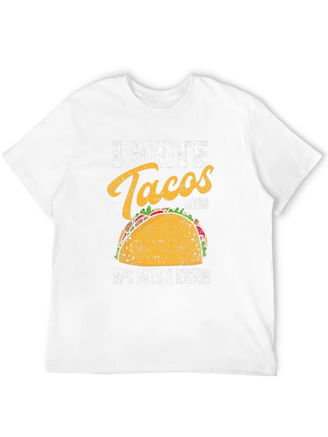 Black I Hate Tacos T-Shirt - Funny Taco Lover Tee view 12