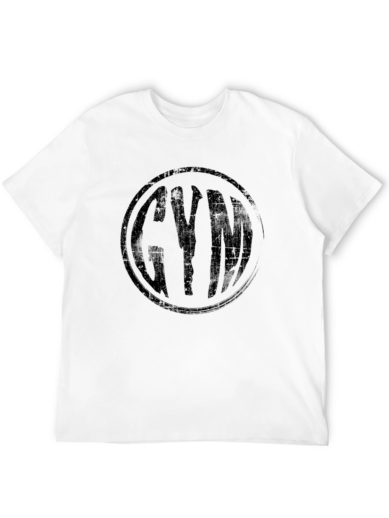 Black Men's Black Gym Graphic T-Shirt view 12
