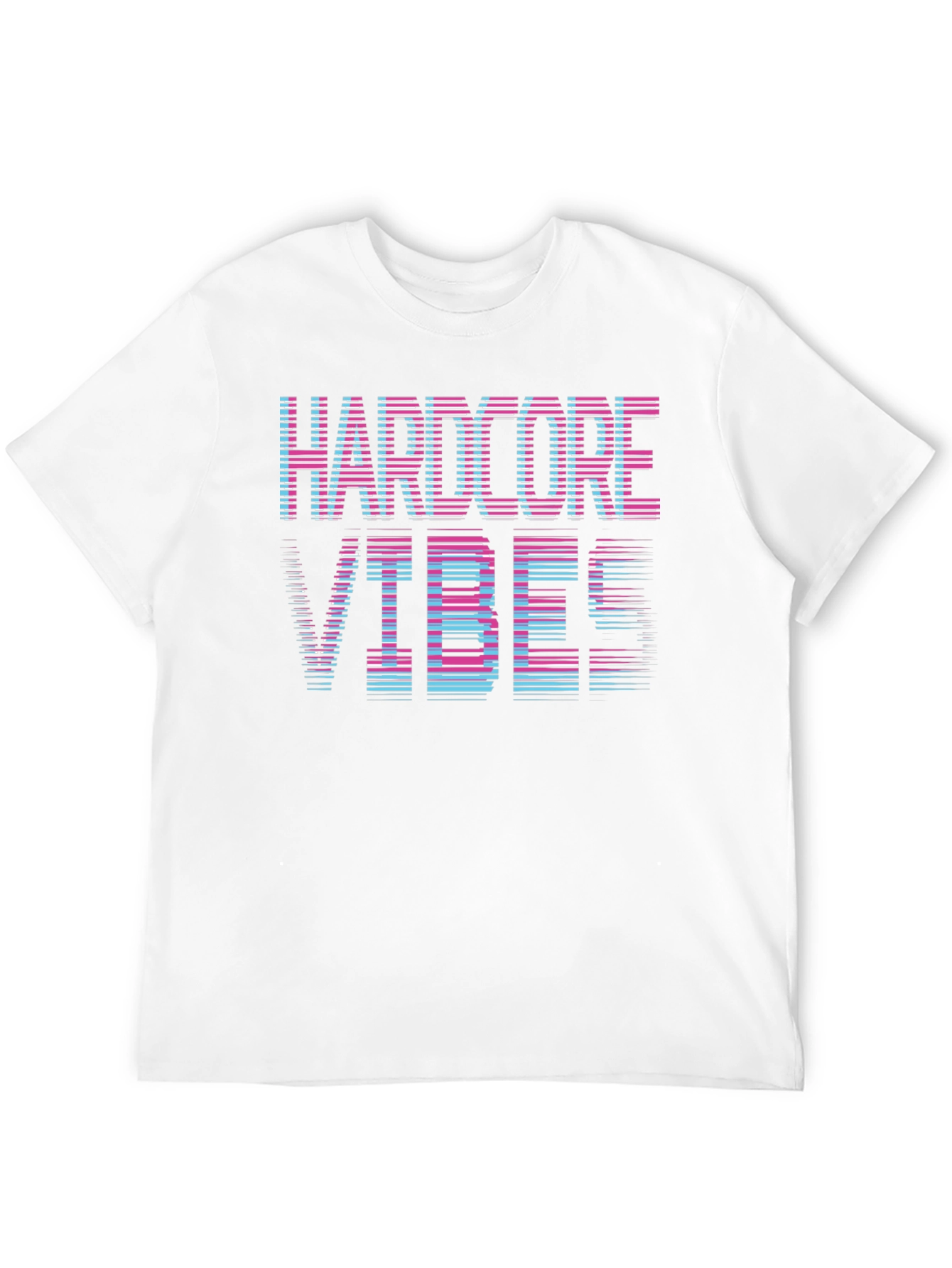 Black Hardcore Vibes Graphic T-Shirt view 12