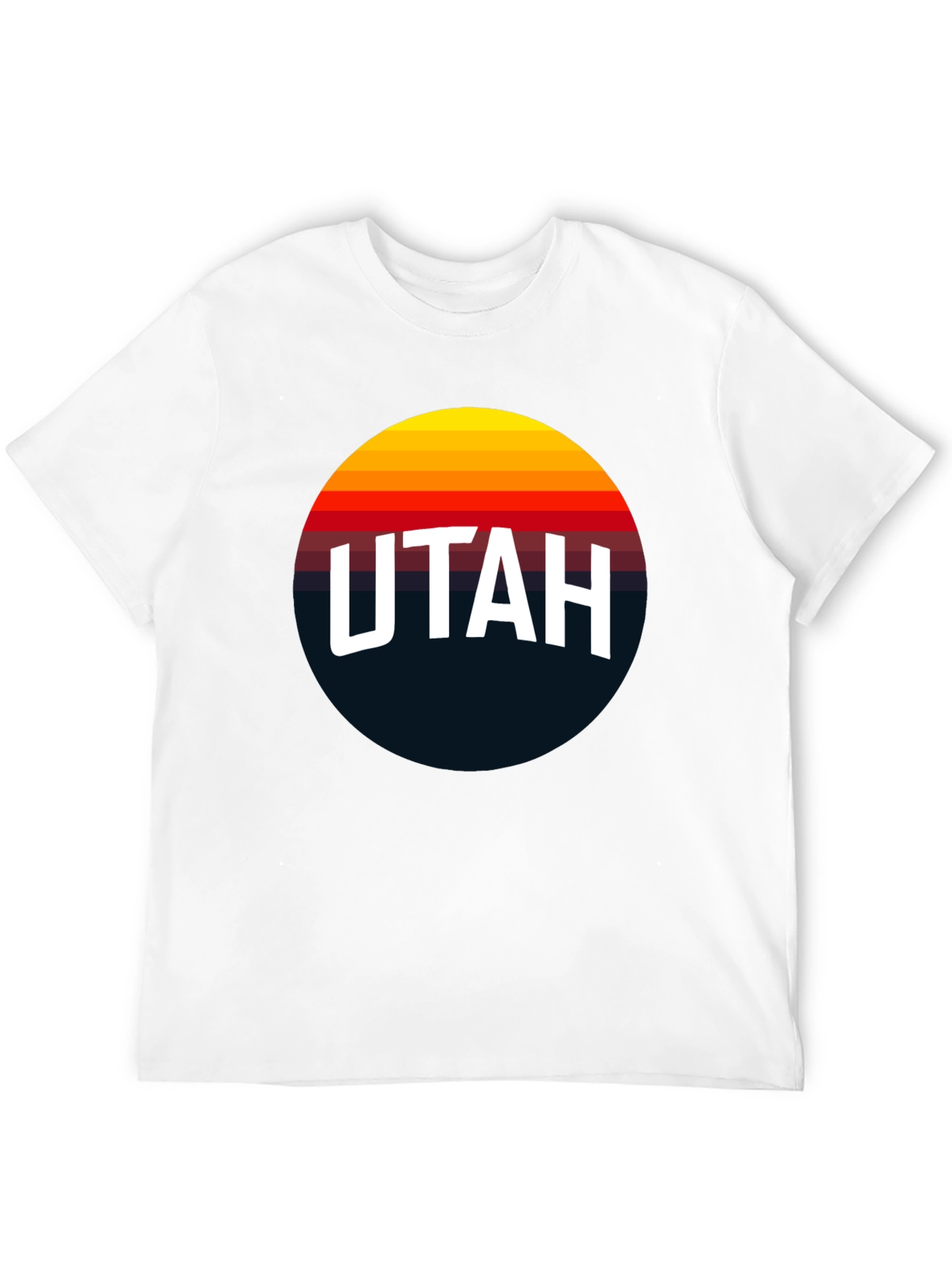Black Retro Utah Graphic Tee - Classic Design T-Shirt view 12