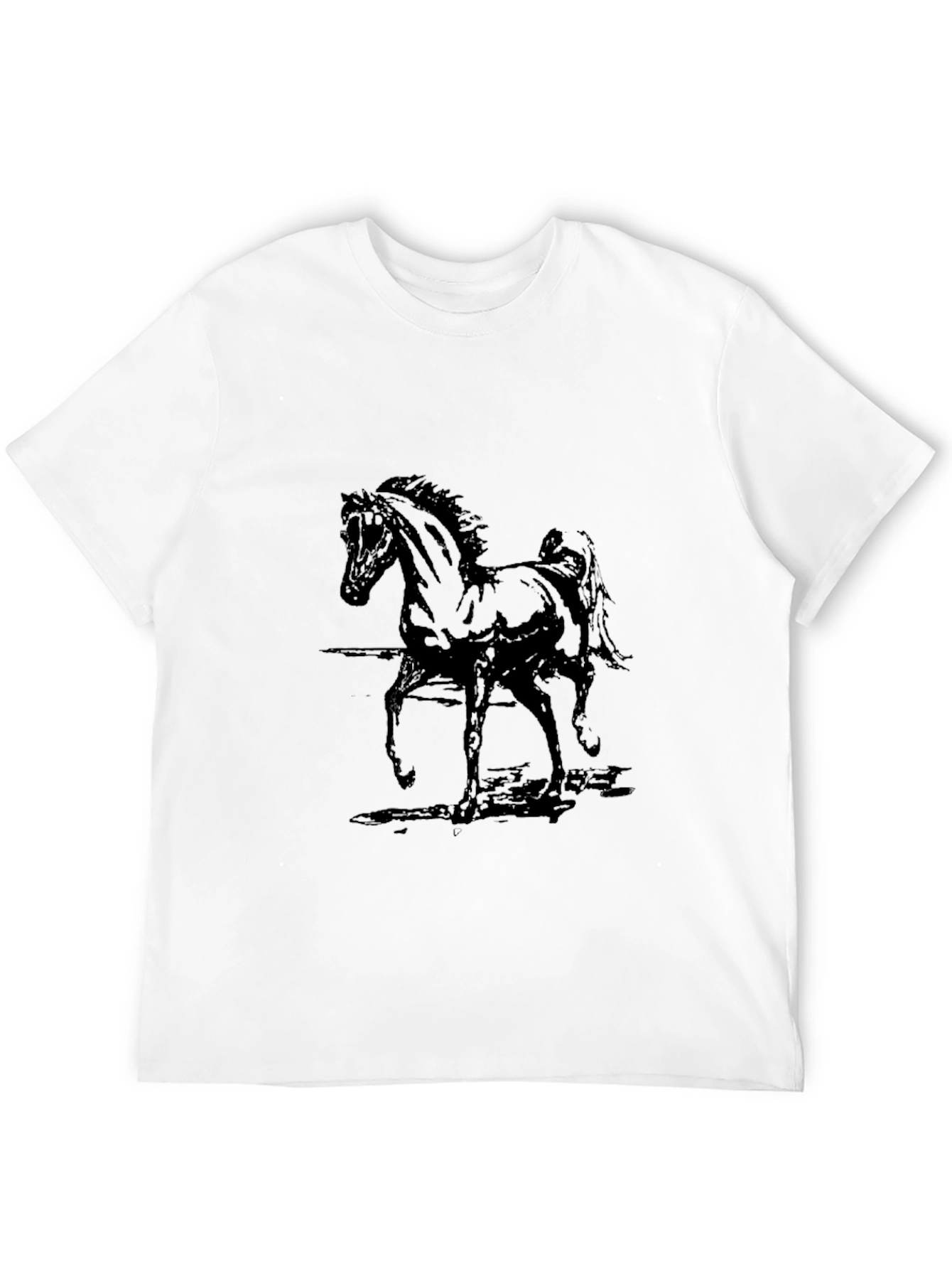 Black Black Horse Graphic Tee - Stylish & Comfortable view 12