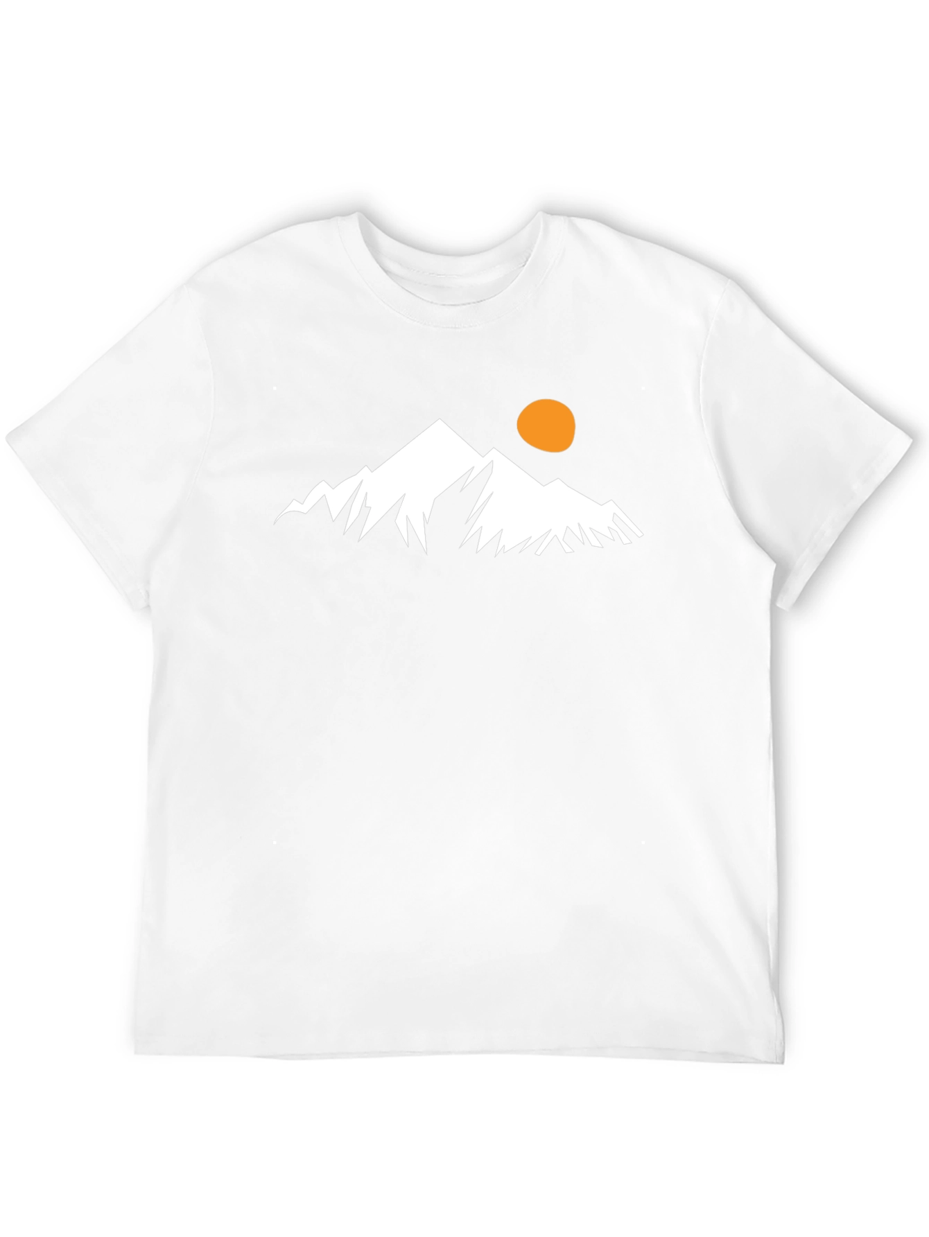 Black Mountain Peak Graphic Tee - Black Cotton Casual T-Shirt view 12