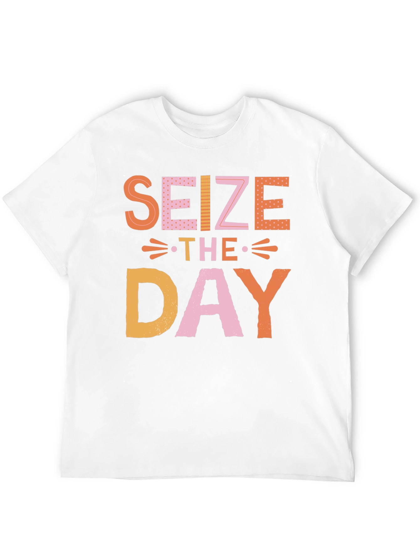 Black Seize the Day Graphic Tee - Trendy Black T-Shirt view 12