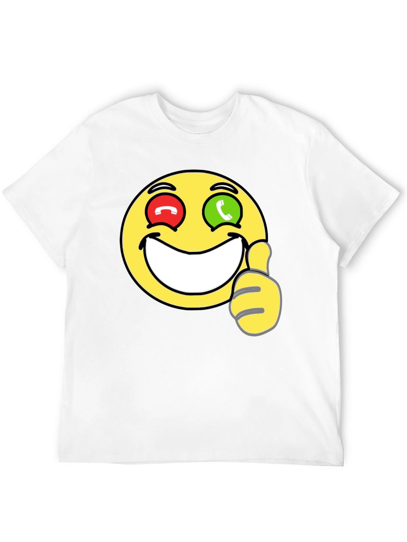 Black Emoji Thumbs Up T-Shirt - Funny Graphic Tee view 12