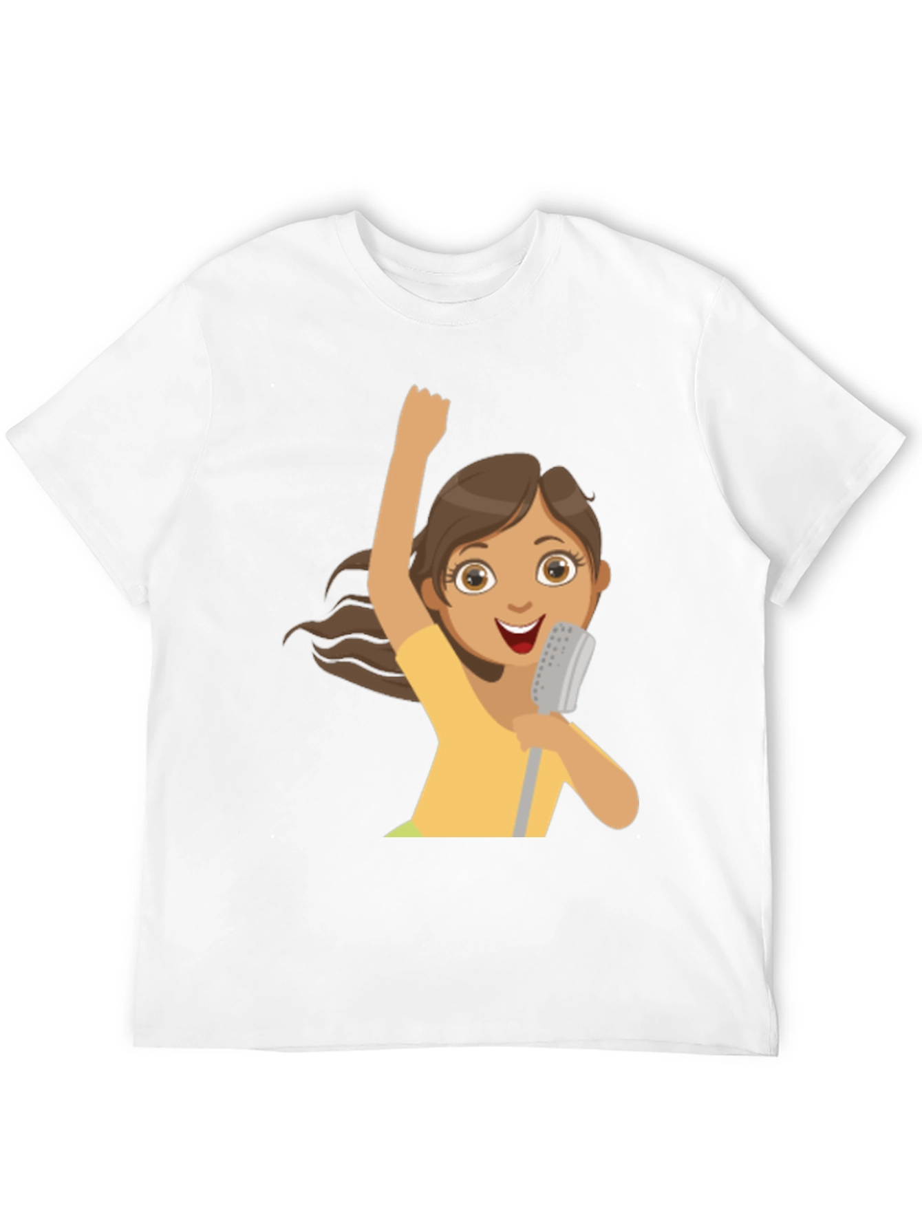 Black Singing Girl Graphic Tee - Fun and Stylish! view 12