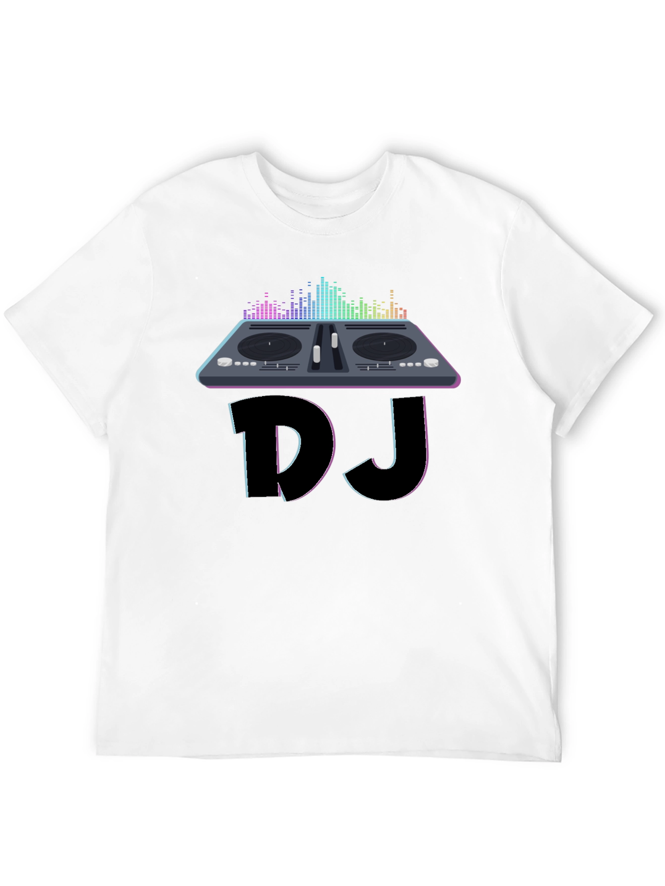 Black DJ Turntable Graphic Tee - Music Lover T-Shirt view 12