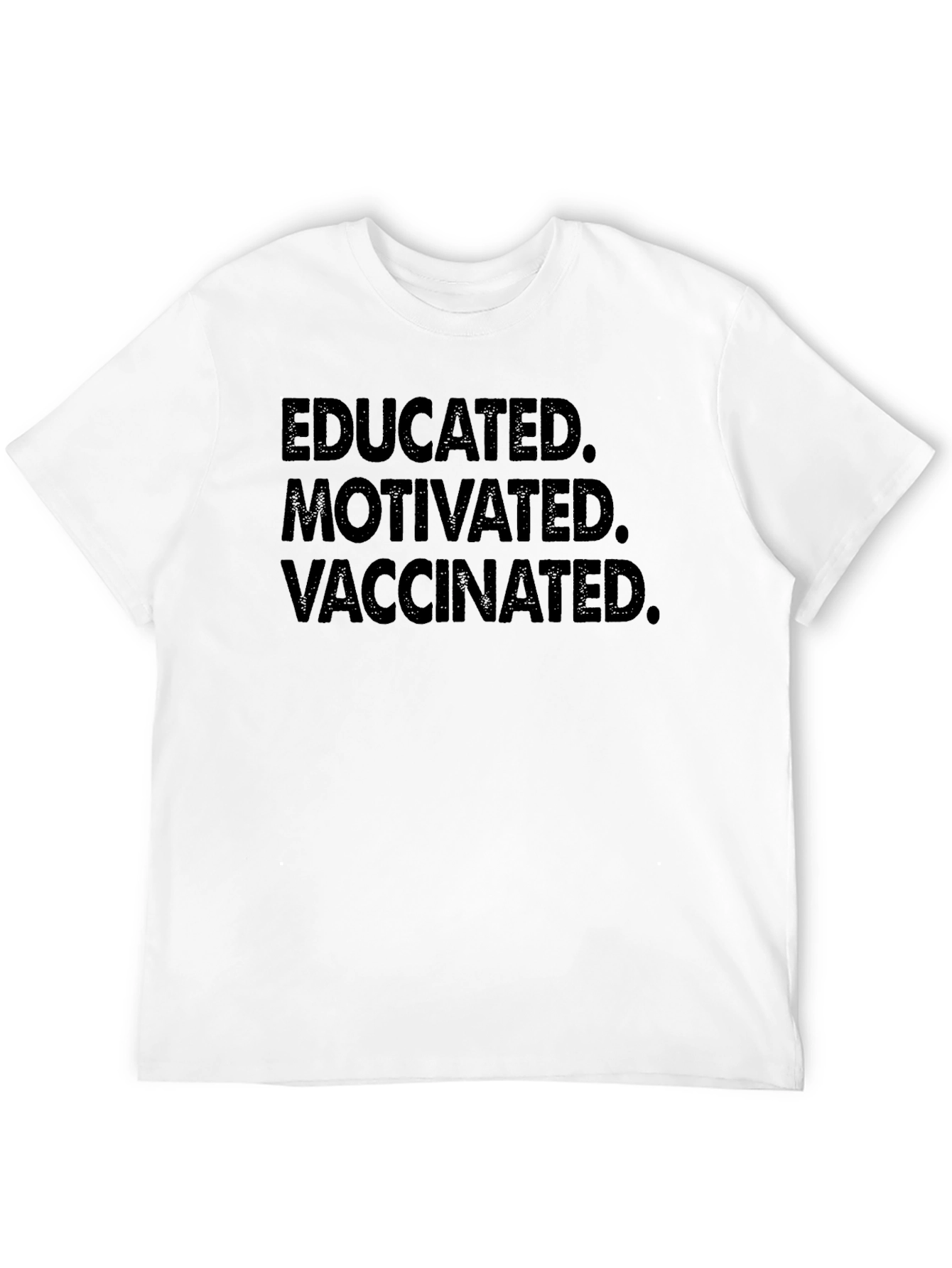 Black Educated Motivated Vaccinated Graphic Tee view 12