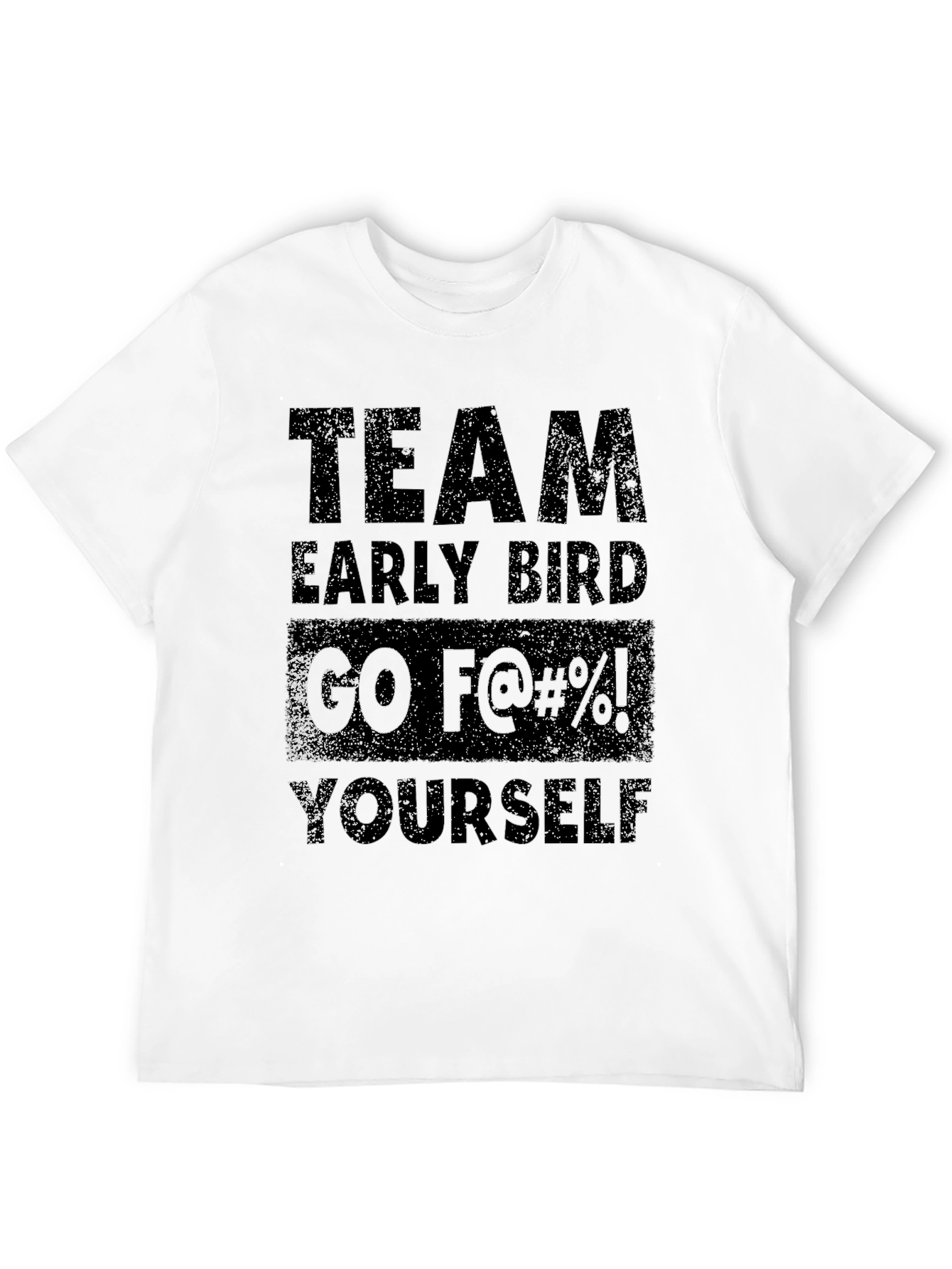 Black Team Early Bird T-Shirt view 12