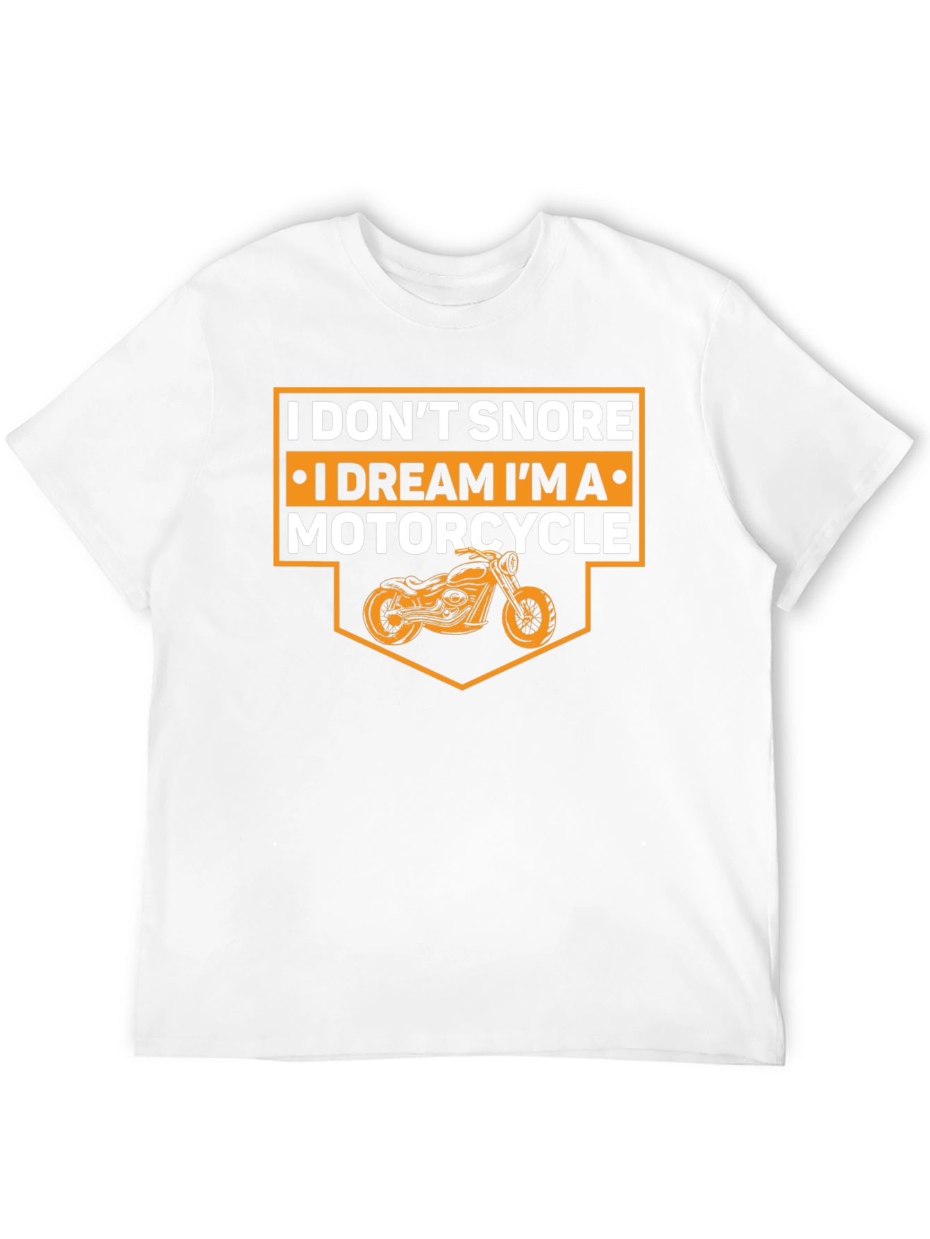 Black I Don't Snore I Dream Motorcycle Graphic Tee view 12