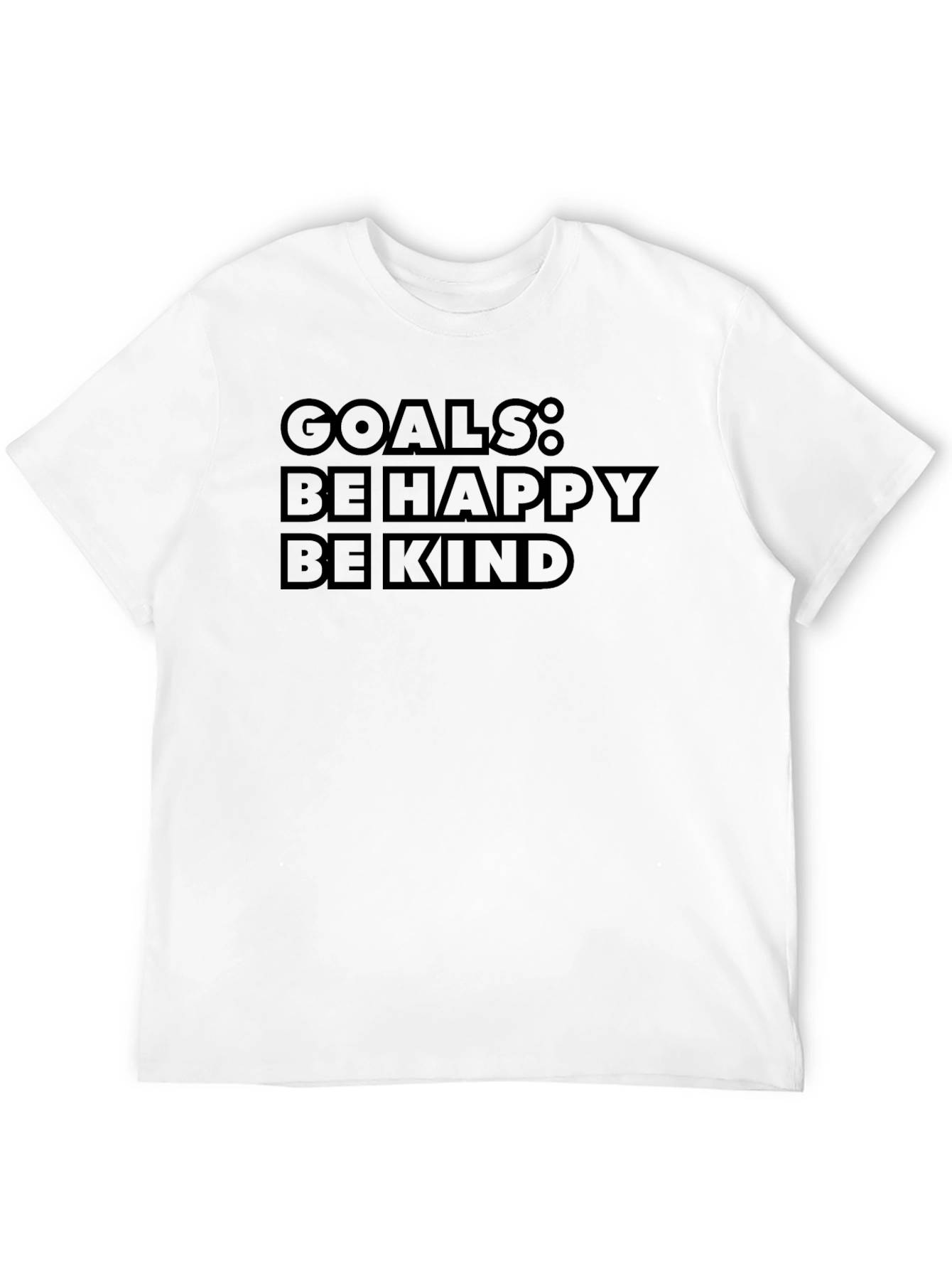 Black Goals: Be Happy, Be Kind - Graphic T-Shirt view 12