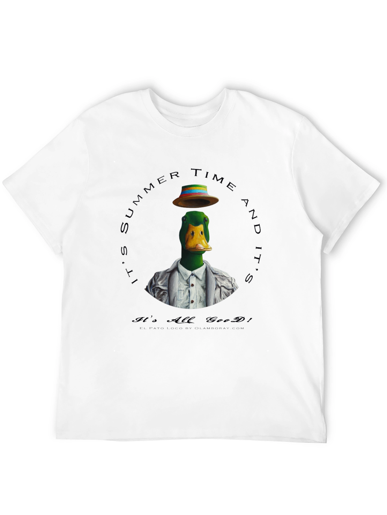 Black Summer Duck Graphic T-Shirt view 12