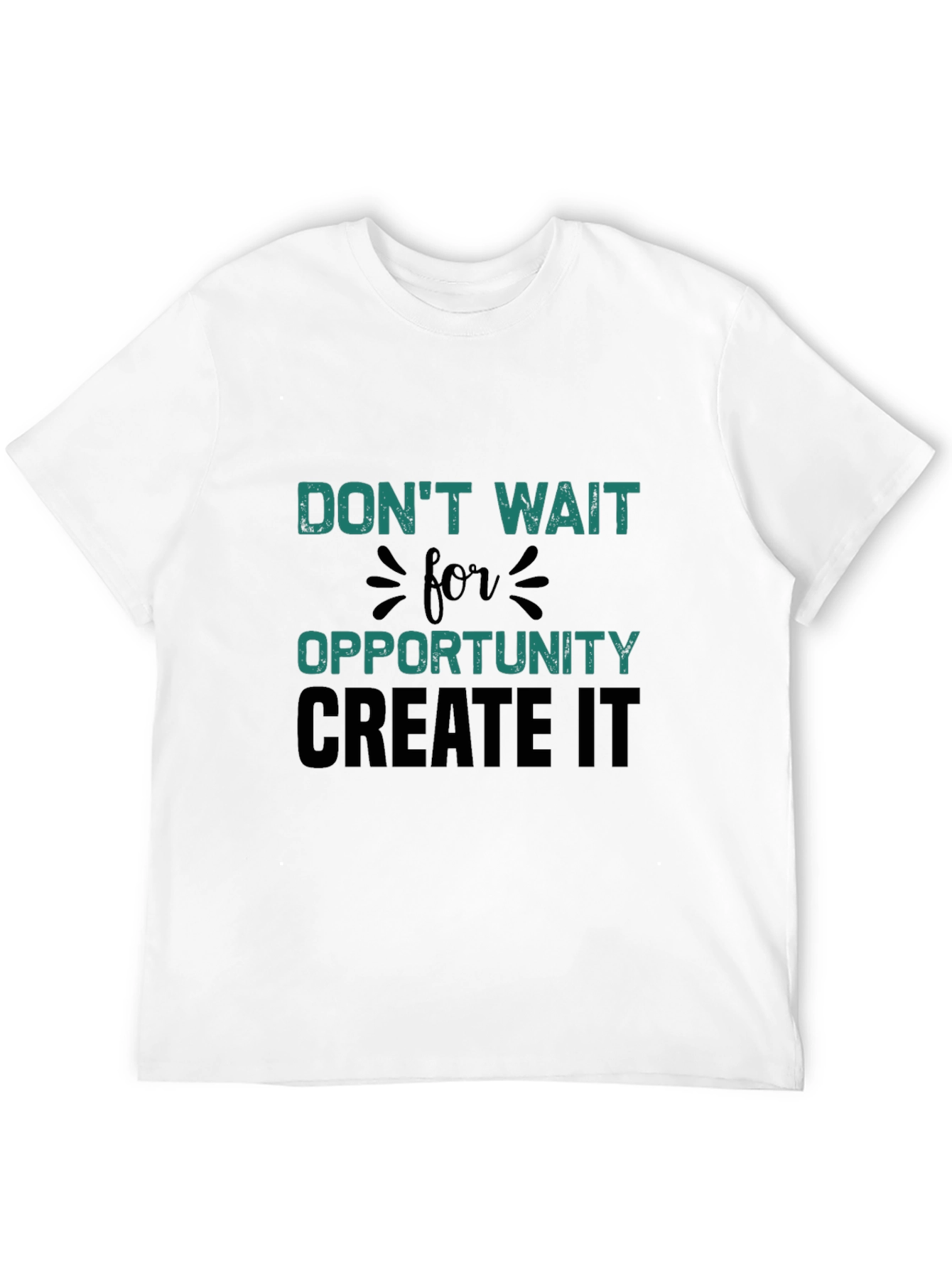 Black Don't Wait For Opportunity T-Shirt view 12