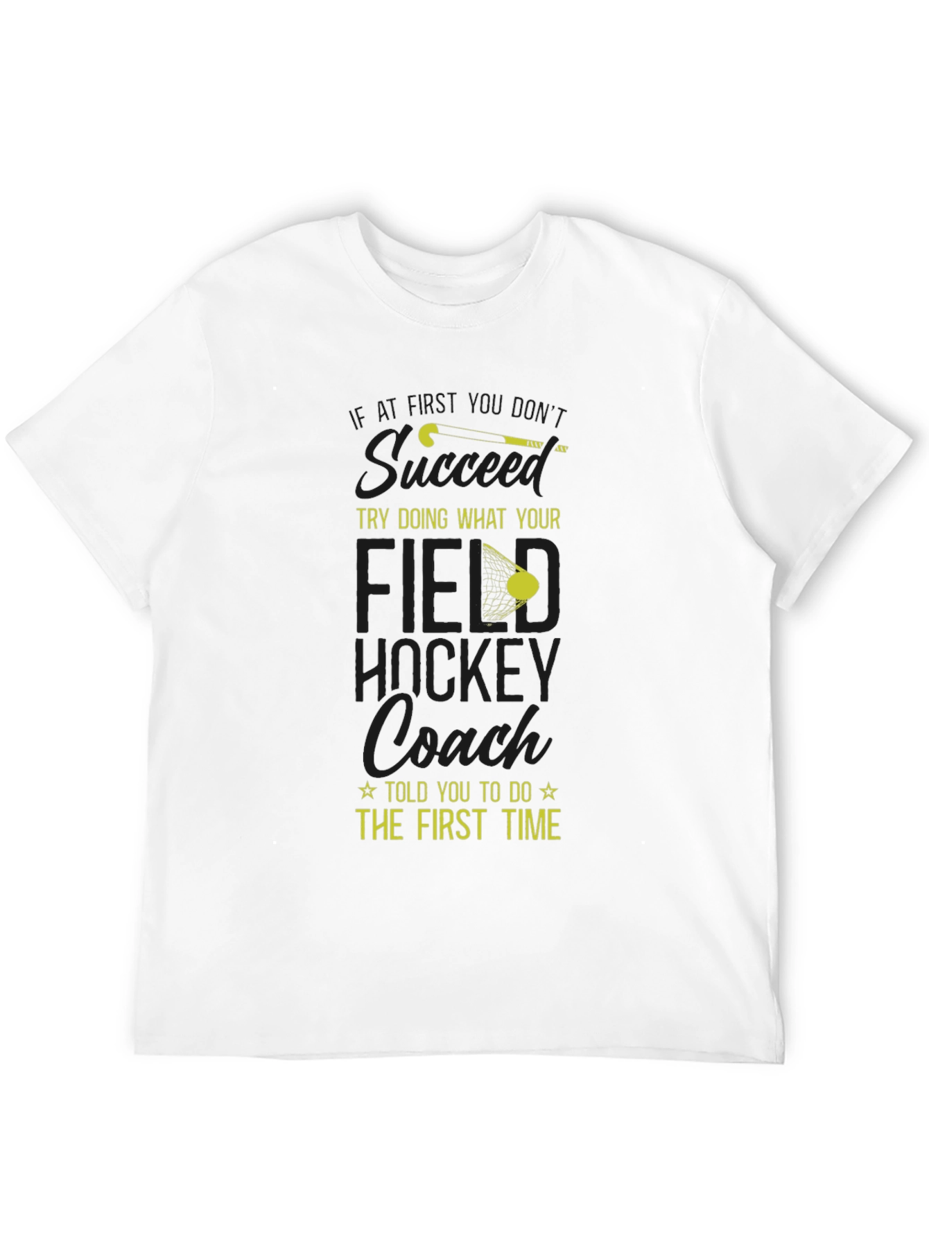 Black Field Hockey Coach T-Shirt view 12