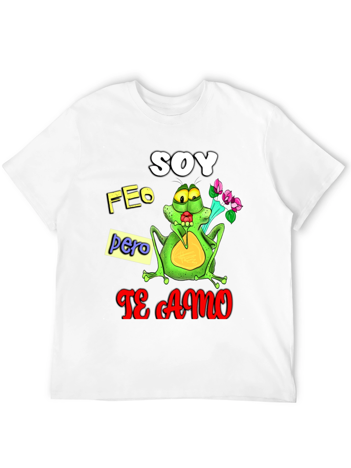 Black Soy Feo Pero Te Amo Frog Graphic Tee view 12