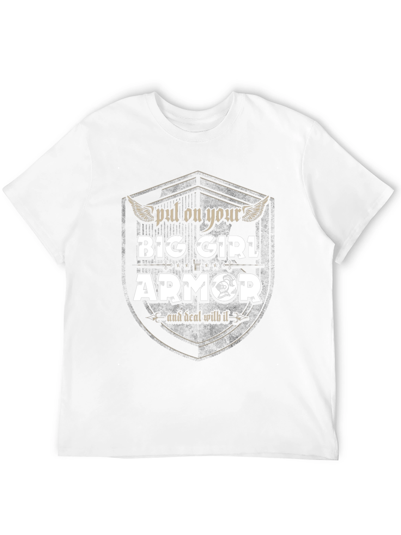 Black Big Girl Armor Graphic Tee - Empowering Fashion view 12