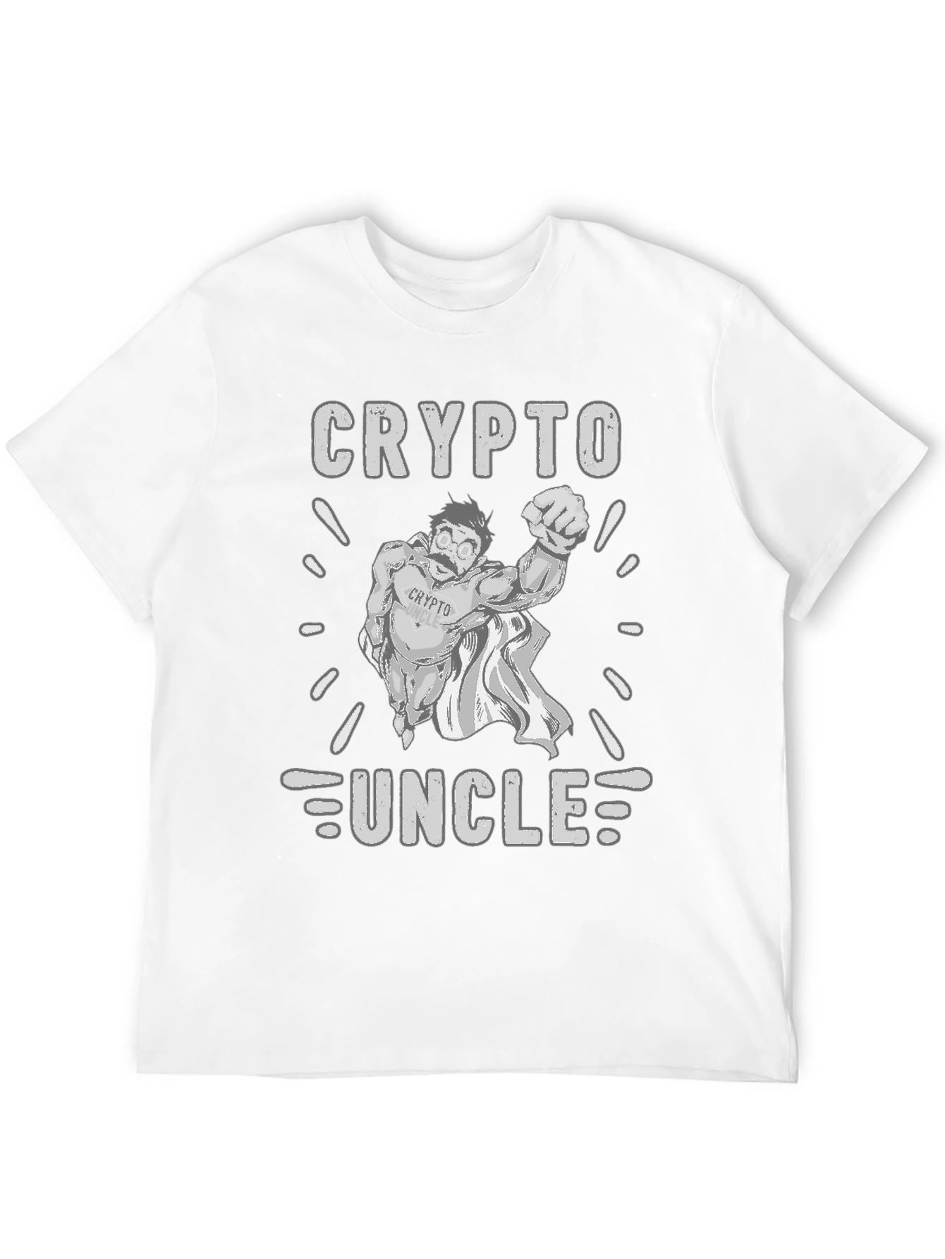 Black Crypto Uncle T-Shirt - Black Cotton Tee view 12