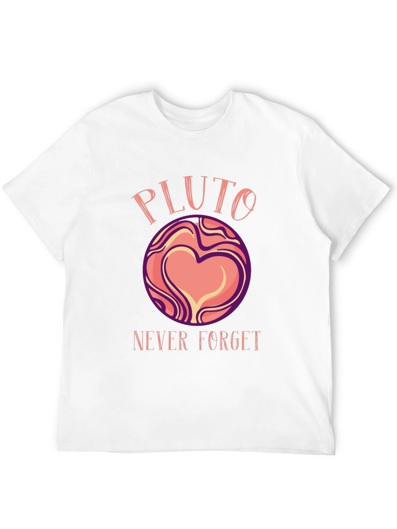 Black Pluto Never Forget Graphic T-Shirt view 12