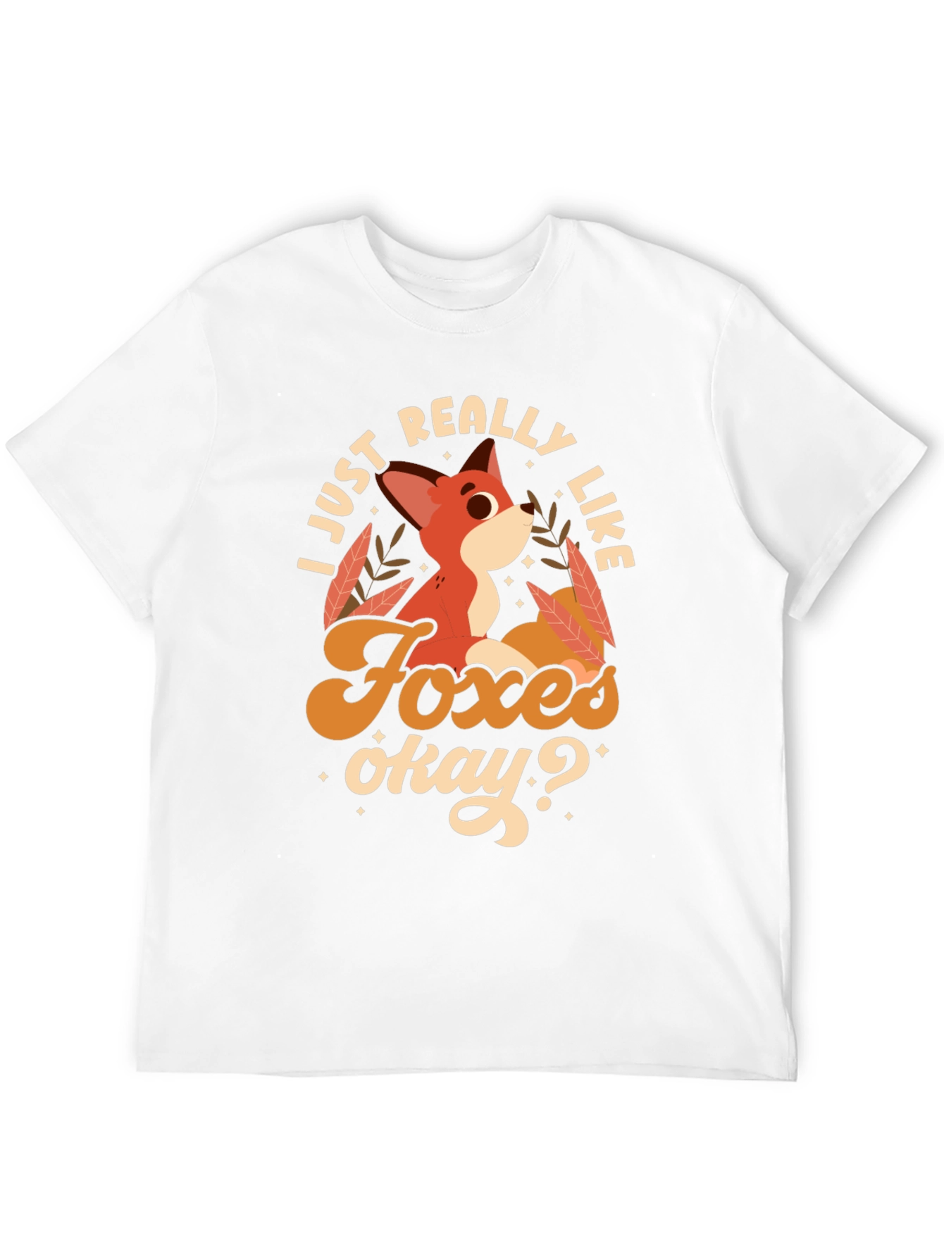 Black Fox Lover's Tee: I Just Really Like Foxes Okay? view 12